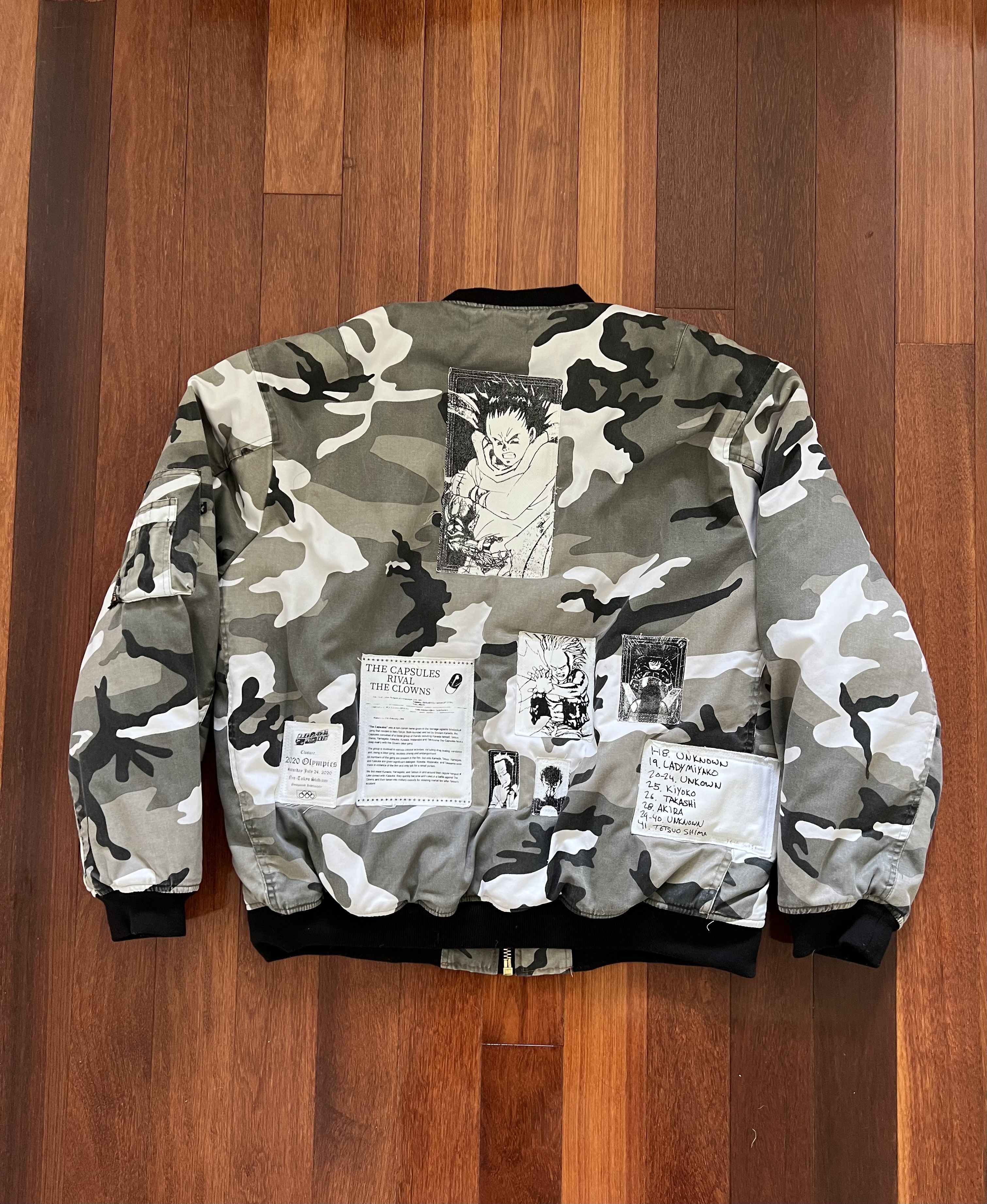 Fostex Garments × Rough Simmons 💚 2021 Rough Simmons Akira Neo Tokyo Bomber Black/White Size US L / EU 52-54 / 3 - 4 Thumbnail