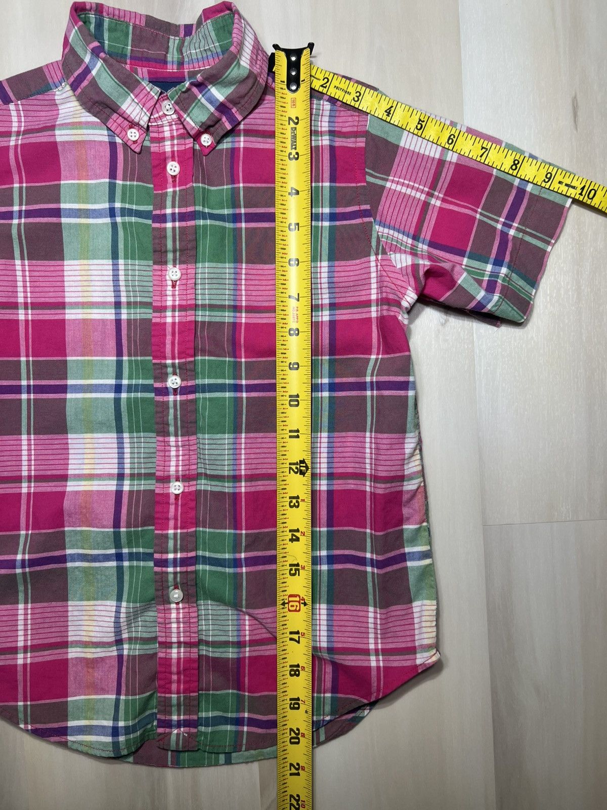 Polo Ralph Lauren Polo Ralph Lauren Boys Madra Plaid Button-Down Shirt Sz 6 Size US XXS / EU 40 - 6 Thumbnail