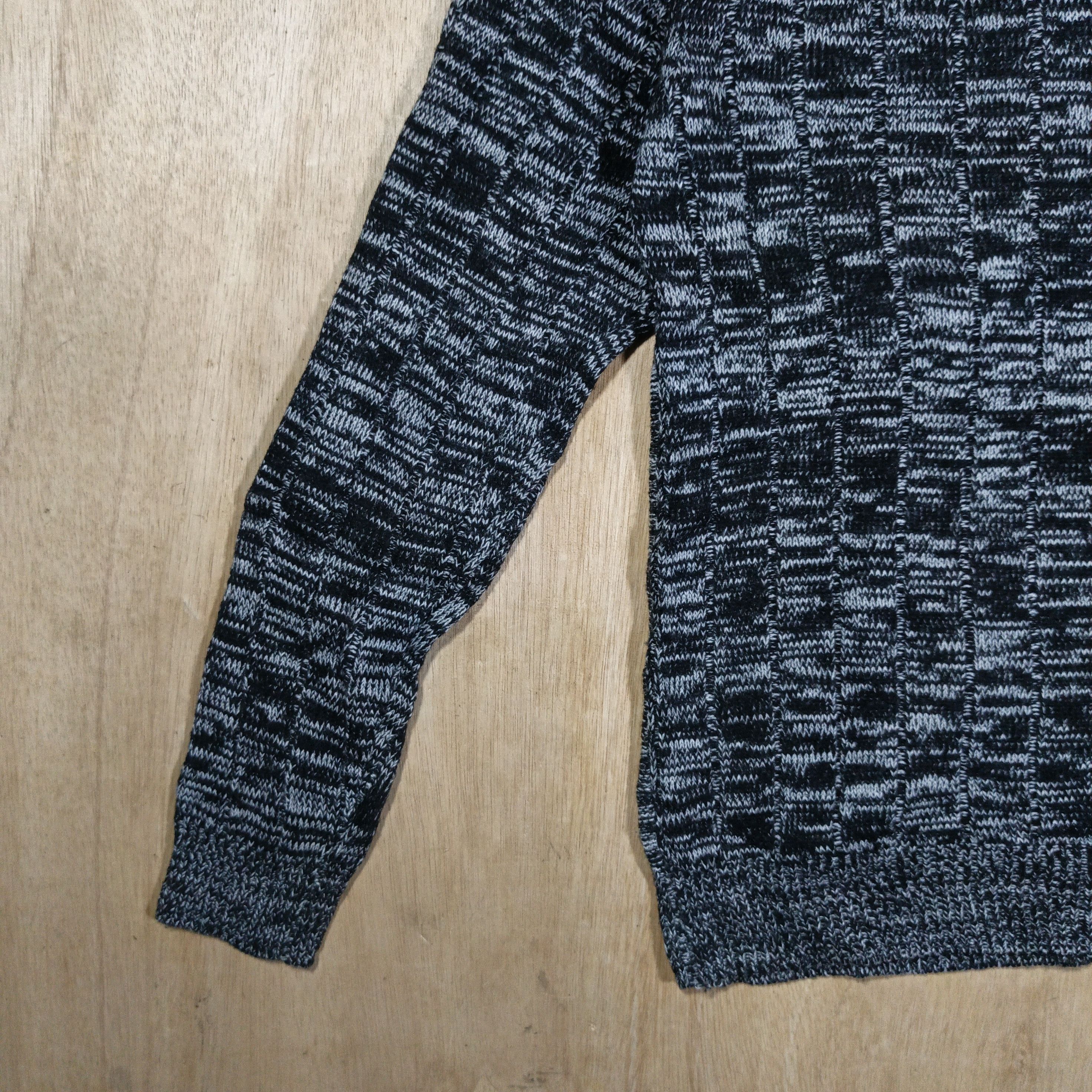 semanticdesign Semanticdesign Black&Grey Marled Cable Knitwear Size US L / EU 52-54 / 3 - 9 Thumbnail