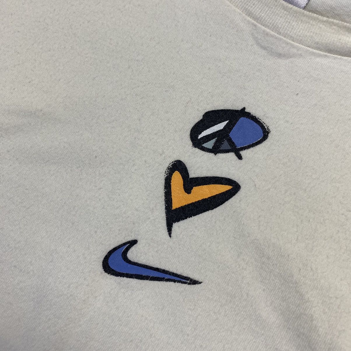 Vintage Vintage Nike Small Swoosh drill 90’s tee Size L / US 10 / IT 46 - 3 Thumbnail