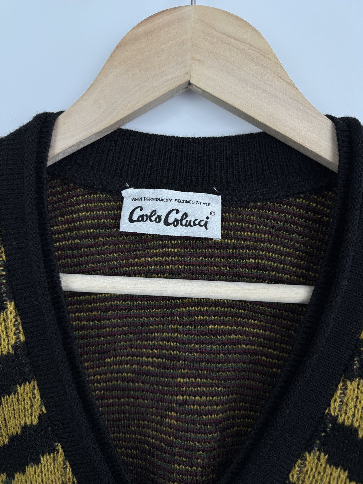 Carlo Colucci 🇺🇸 Vintage 90s Carlo Colucci Coogi Style Sweater Kapital s Size US L / EU 52-54 / 3 - 6 Thumbnail