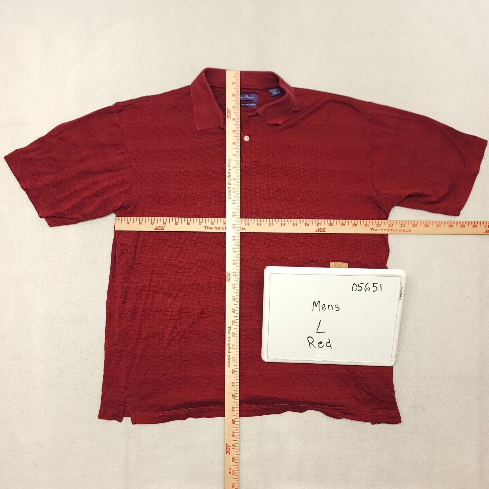 Alan Flusser Alan Flusser Pullover Polo Shirt Adult Mens Size Large L Red Size US L / EU 52-54 / 3 - 9 Thumbnail