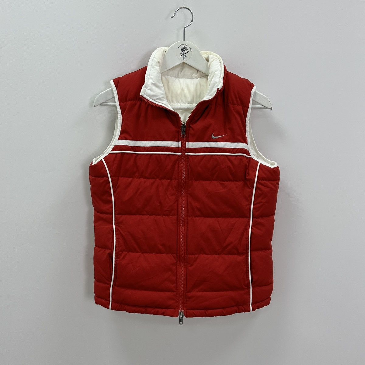 Vintage Vintage 00s Nike Embroidered puffer reversible vest y2k rare Size M / US 6-8 / IT 42-44 - 1 Thumbnail