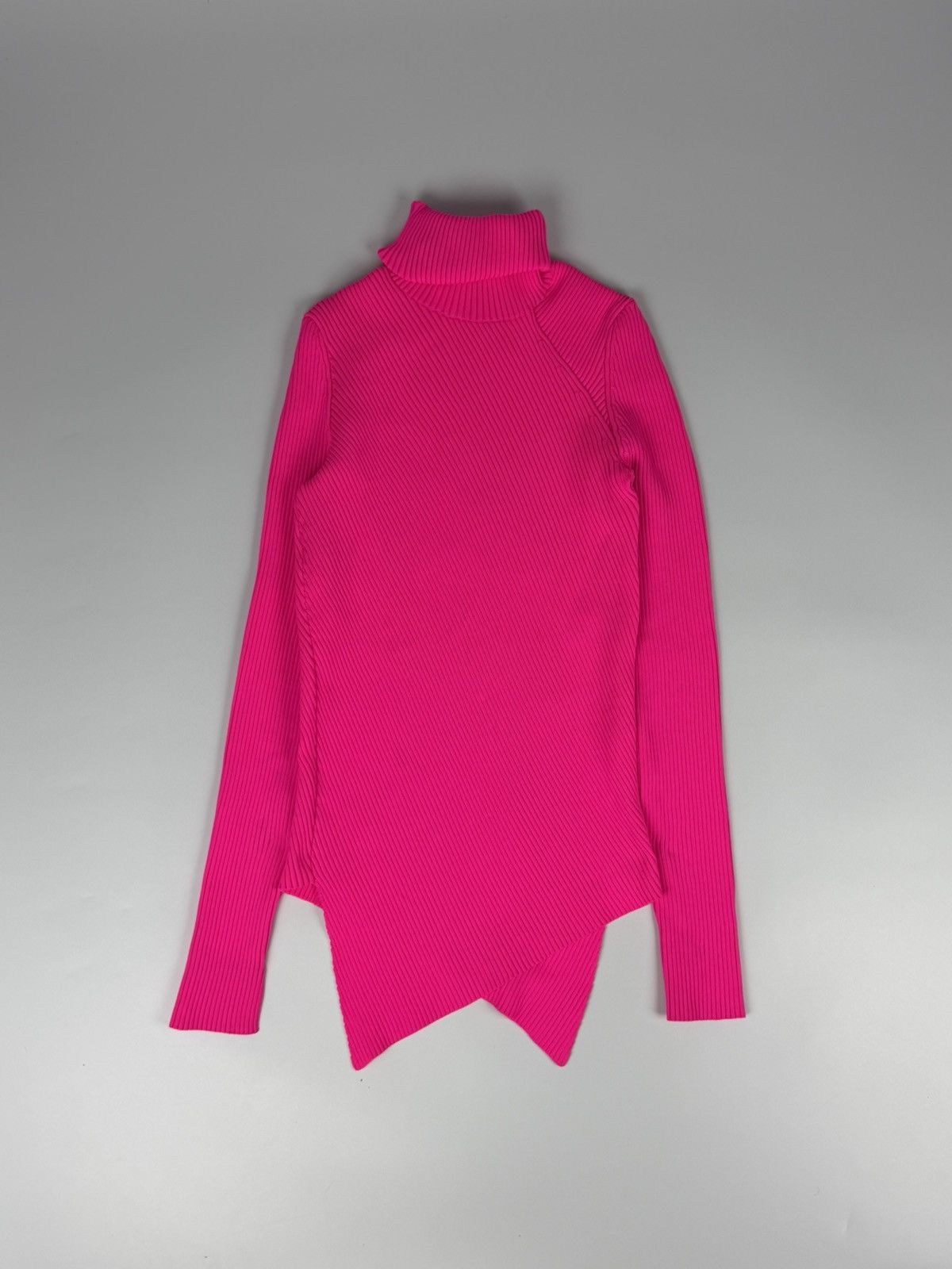Balenciaga Balenciaga Pink Pleated Turtle Neck Size S / US 4 / IT 40 - 2 Thumbnail
