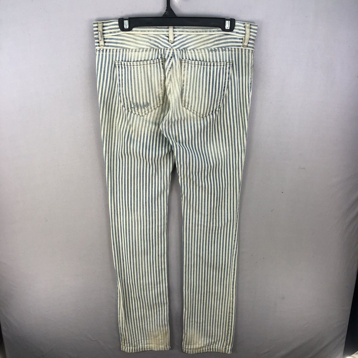 Diesel Archive 1990s Diesel Low Rise Hickory Faded Jeans Size 32" / US 10 / IT 46 - 4 Thumbnail