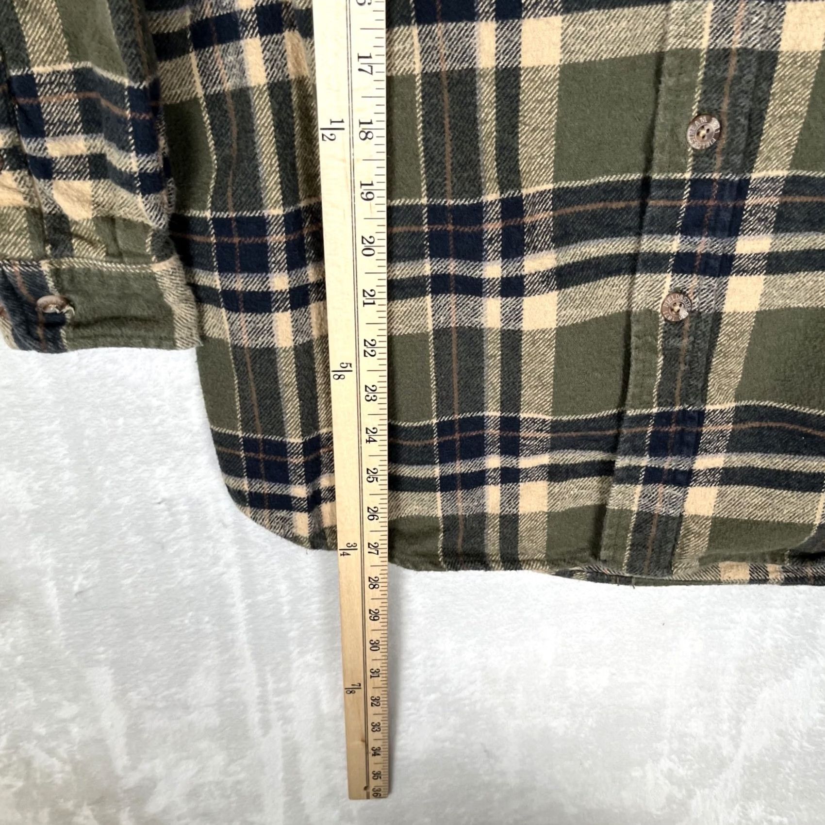 Vintage Field & Stream Shirt Mens Medium Green Plaid Flannel Lined Long Sleeve Button Up Size US M / EU 48-50 / 2 - 4 Thumbnail