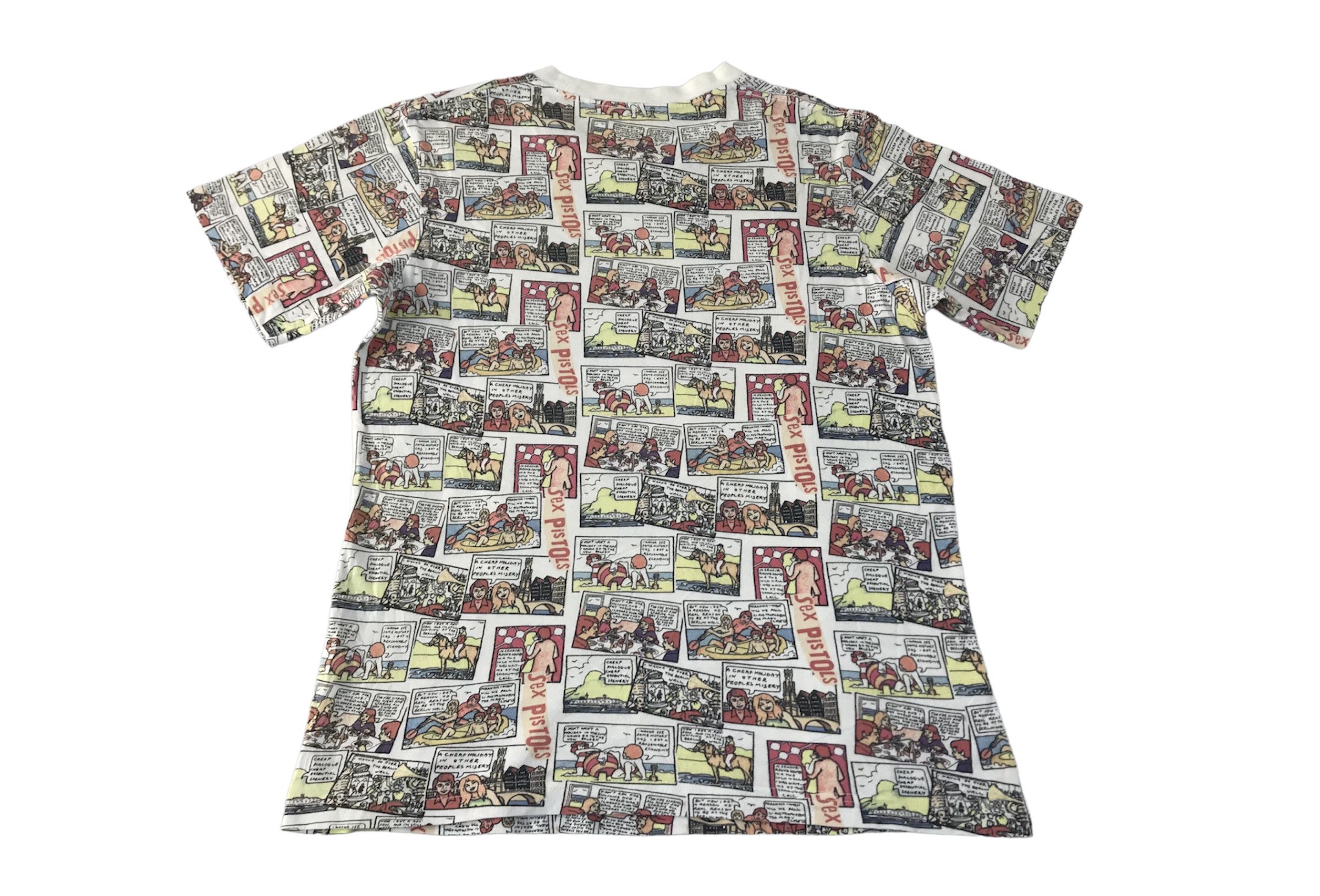 Band Tees Sex Pistols Resinduals Comic Strip Over Printed Tee T-shirt Size M / US 6-8 / IT 42-44 - 2 Thumbnail