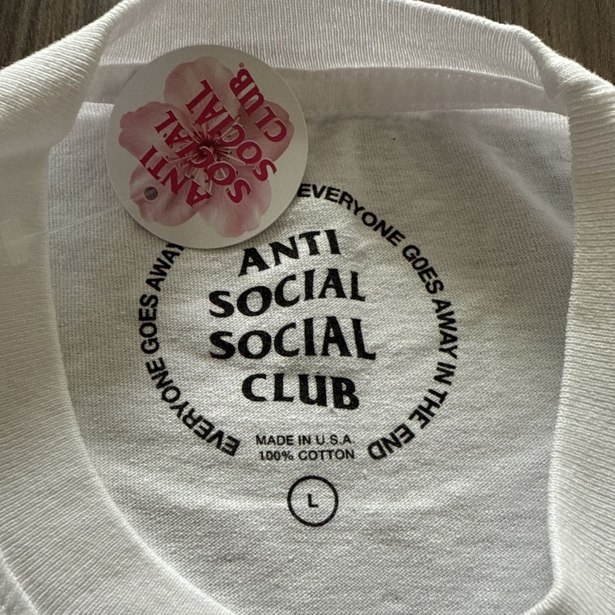 Anti Social Social Club × Fragment Design Anti Social Social Club x Fragment Tee White Black Size L Size US L / EU 52-54 / 3 - 3 Thumbnail