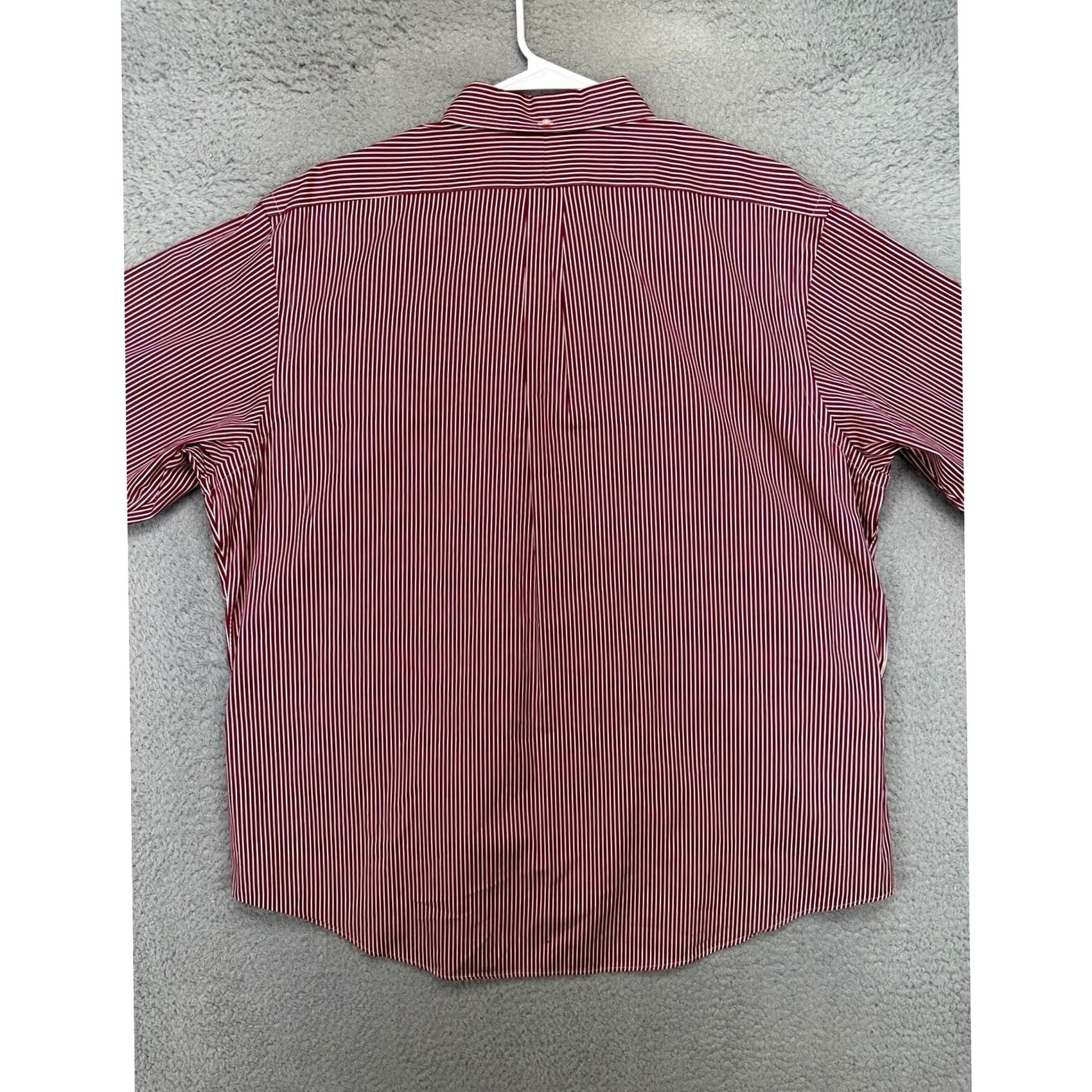 Ralph Lauren Ralph Lauren Button-Down Shirt Adult 2XL Red White Hairline Stripe Pony Mens Size US XXL / EU 58 / 5 - 4 Thumbnail