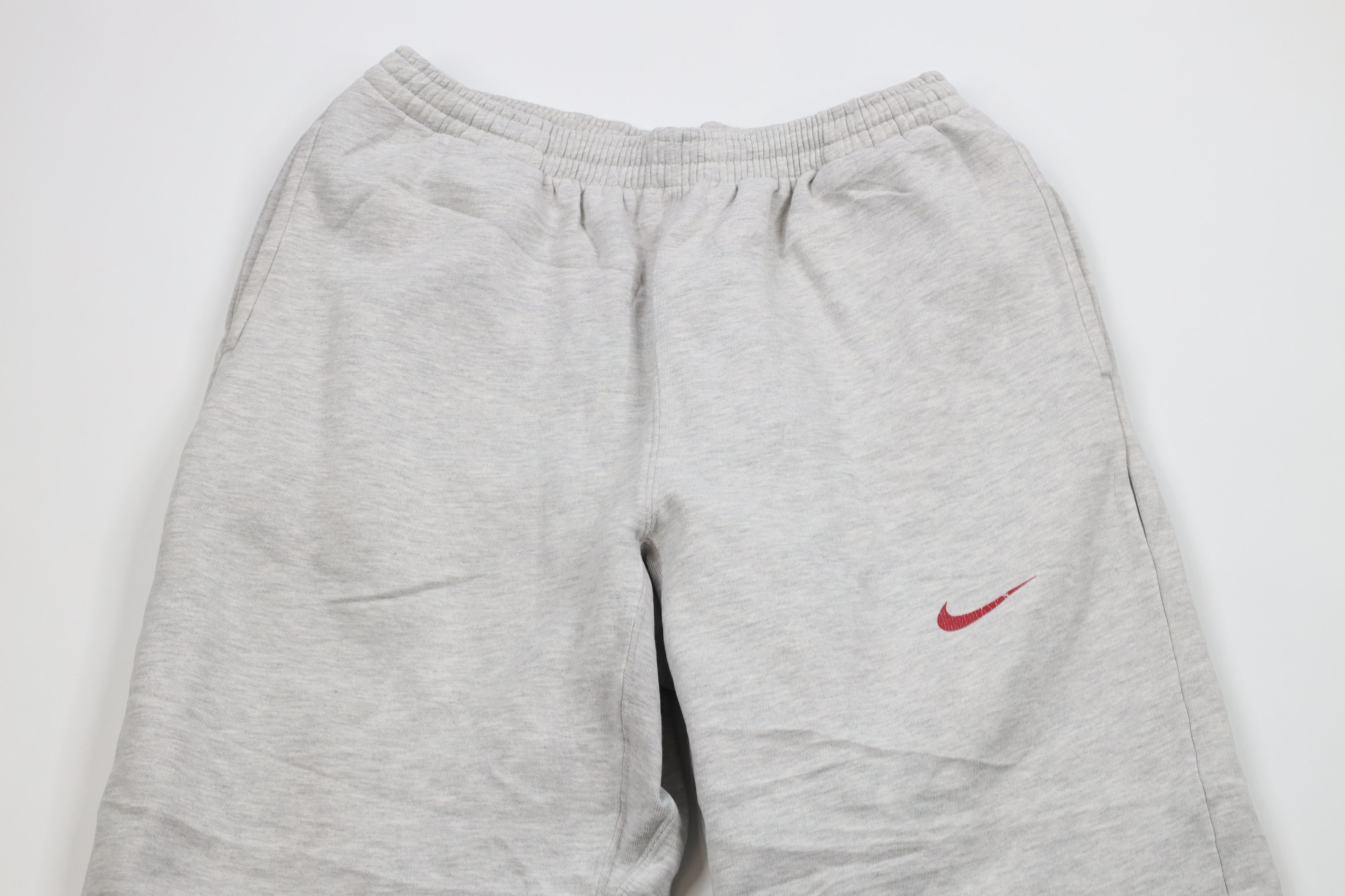 Nike × Vintage Vintage 90s Nike Mini Swoosh Heavyweight Sweatpants Joggers Size US 36 / EU 52 - 2 Thumbnail