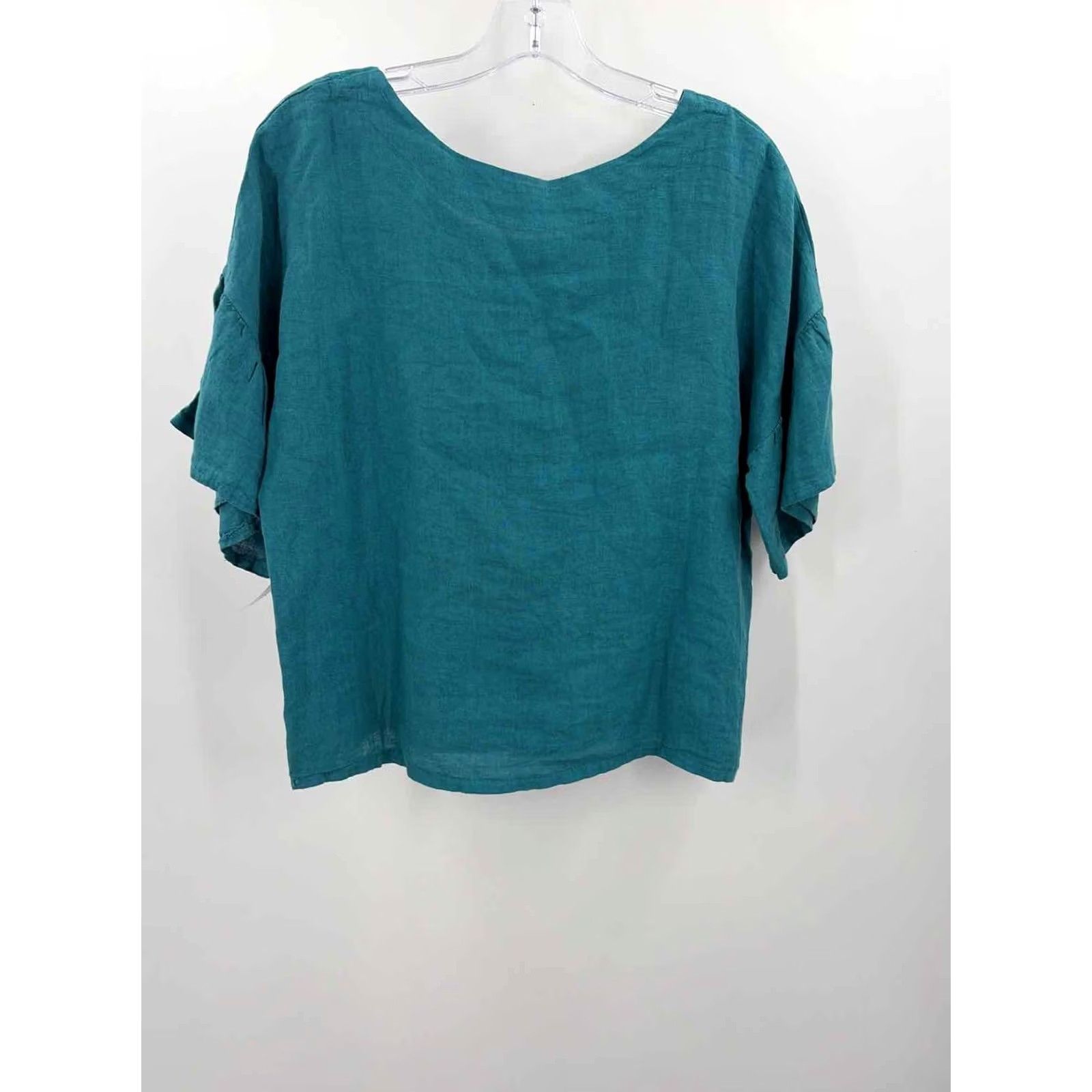 Vintage Viola Borghi Blue Size Small Blouse Size S / US 4 / IT 40 - 2 Thumbnail