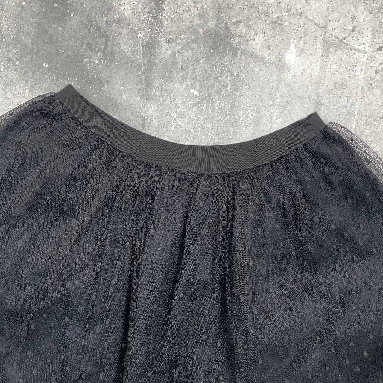 RED Valentino RED Valentino Black Polka Dot Tulle Mini Skirt Women’s 38/40 Size 28" / US 6 / IT 42 - 4 Thumbnail