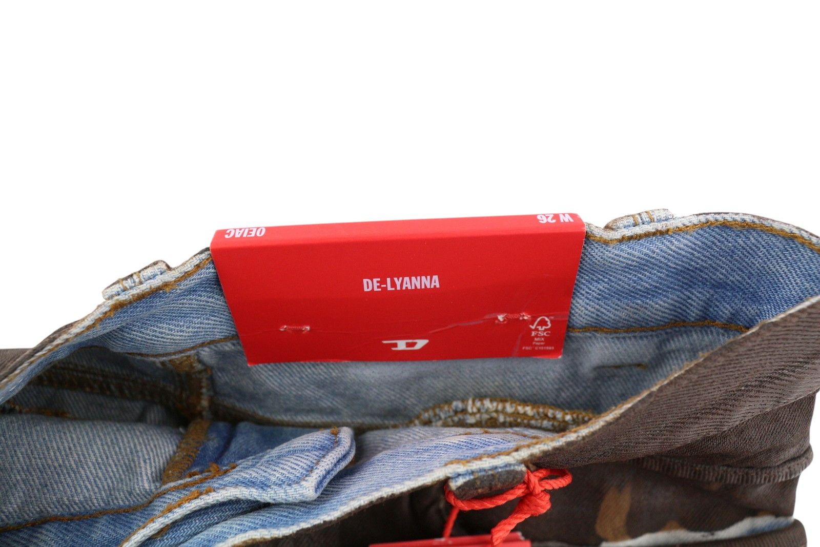 Diesel DE-LYANNA 0EIAC W26 Brown Coated Denim Zip Mini Skirt 41311 Size 26" / US 2 / IT 38 - 5 Thumbnail