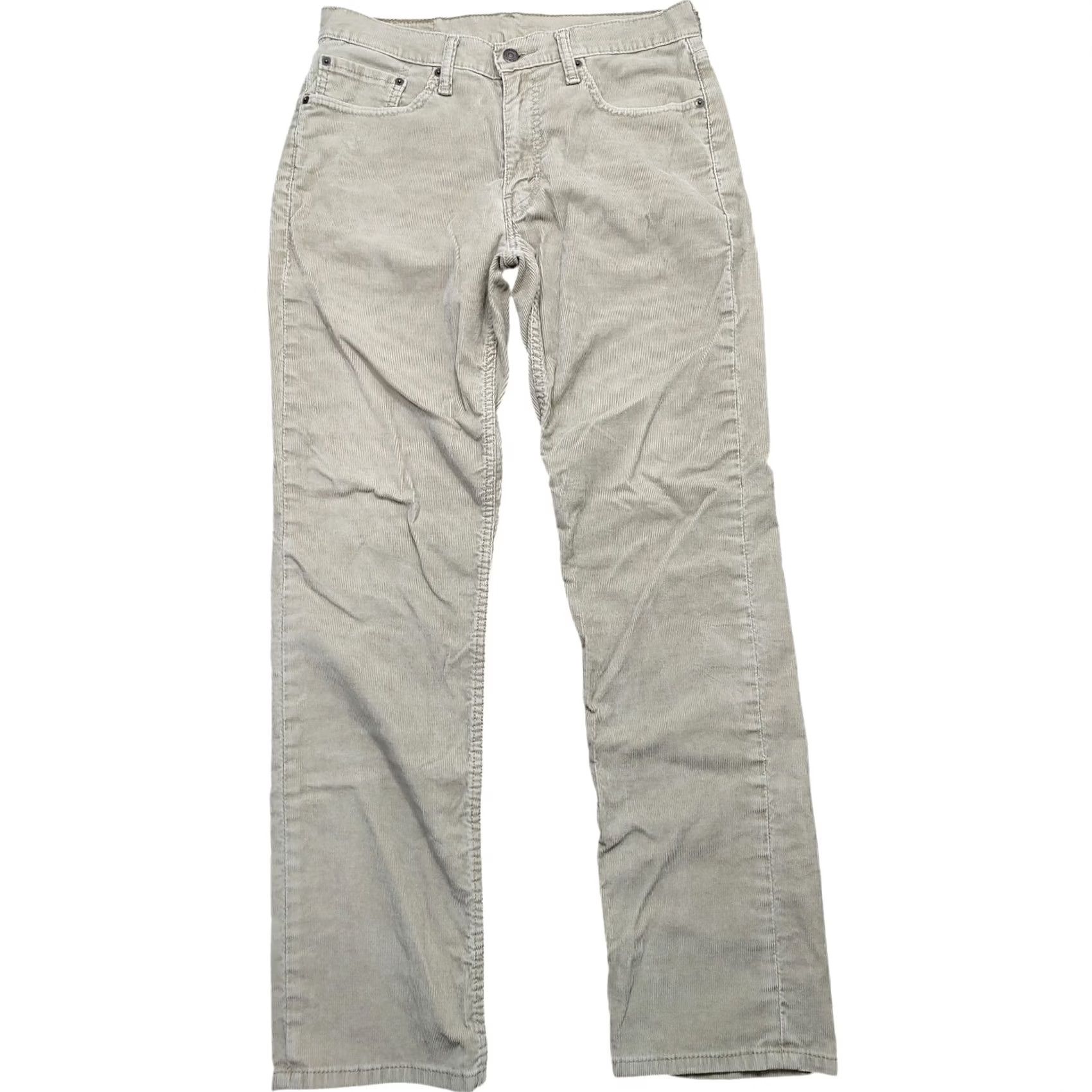 Levi's VINTAGE Levis Corduroy Pants 514 Mens 32x32 Brown 5-Pocket Straight Leg Levi's Logo Button Zipper Pants Mens Regular Brown Size US 32 / EU 48 - 2 Thumbnail