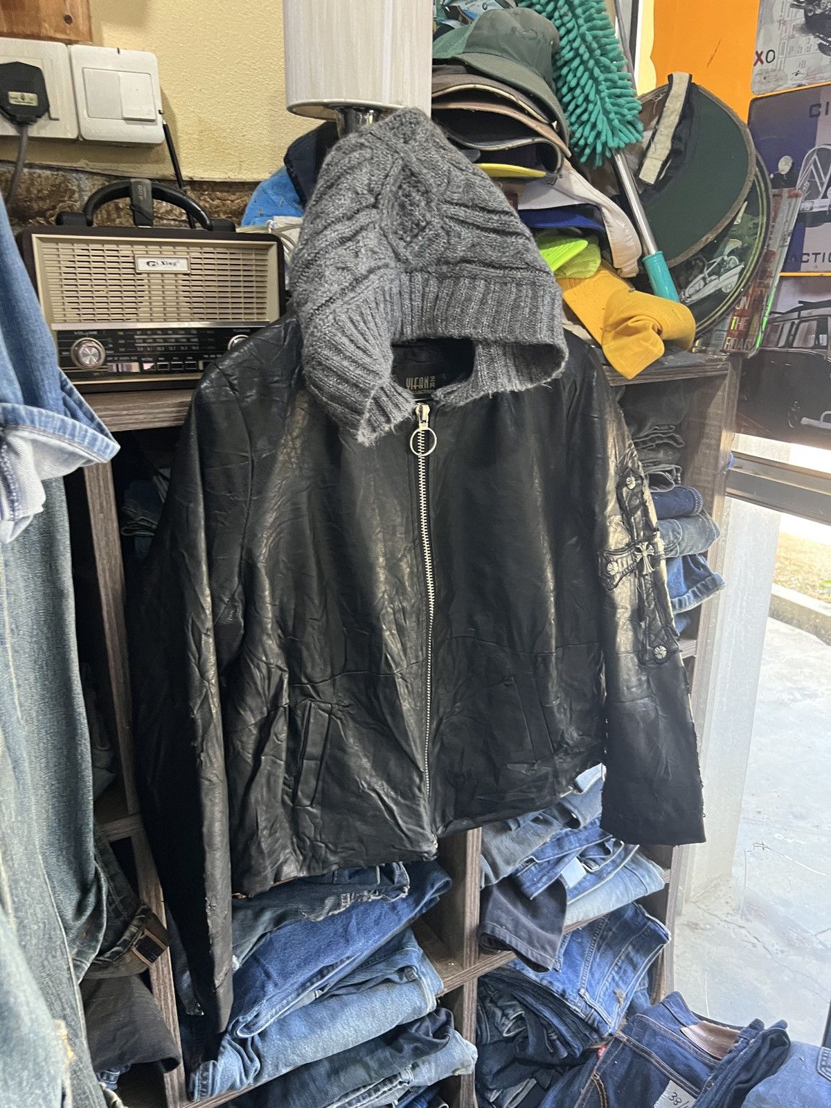 Other 🔥Distressed Yifan Collection Big Cross Jacket Size L / US 10 / IT 46 - 4 Thumbnail