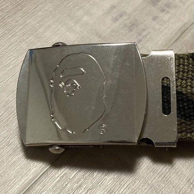 Bape BAPE APE HEAD GI Belt 1st Camo Green a bathing ape Size ONE SIZE - 3 Thumbnail