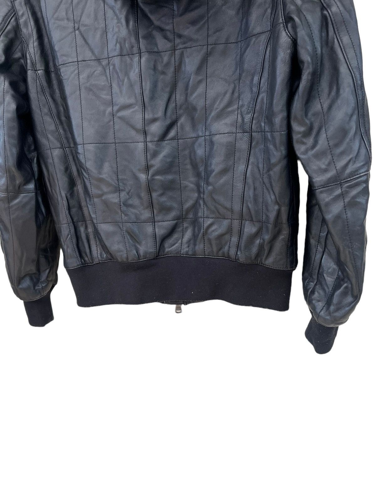 John Varvatos FA/14 John Varvatos Black Sheep Skin Leather Jacket Hoodie Size US S / EU 44-46 / 1 - 15 Thumbnail
