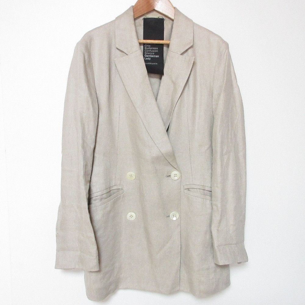 Other Other Chaos GENTLEMAN LADY Linen Double Tailored Jacket Plant-based Outerwear DUTY FREE for USA Size ONE SIZE - 1 Thumbnail