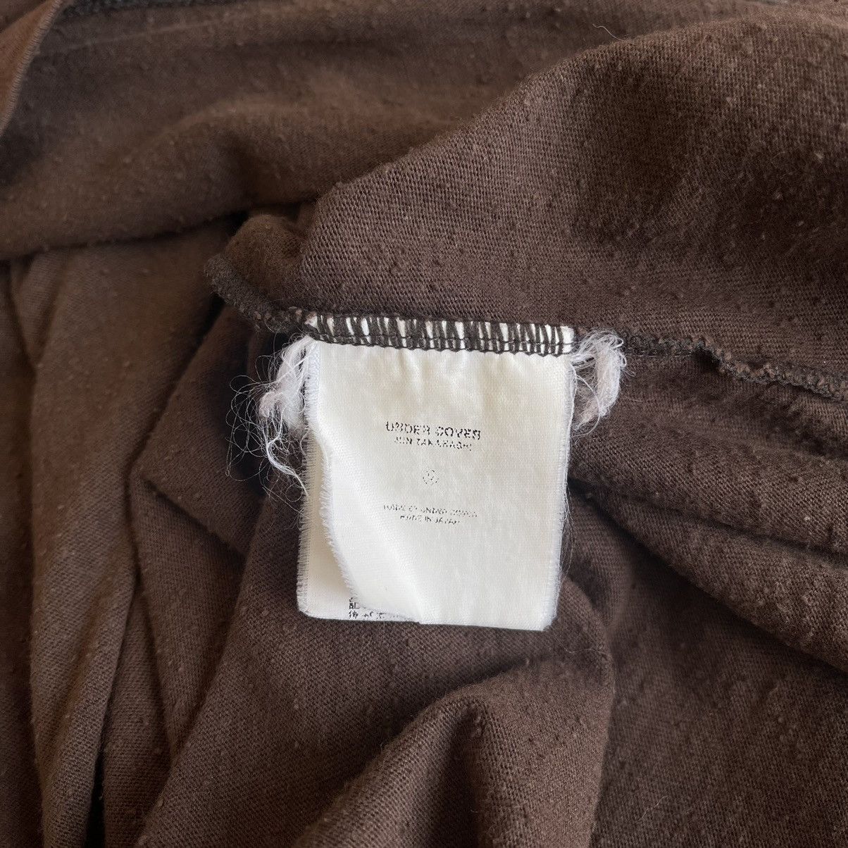 Undercover SS2003 'Scab' Stitch Quarter Zip Polo Shirt Size US L / EU 52-54 / 3 - 5 Thumbnail