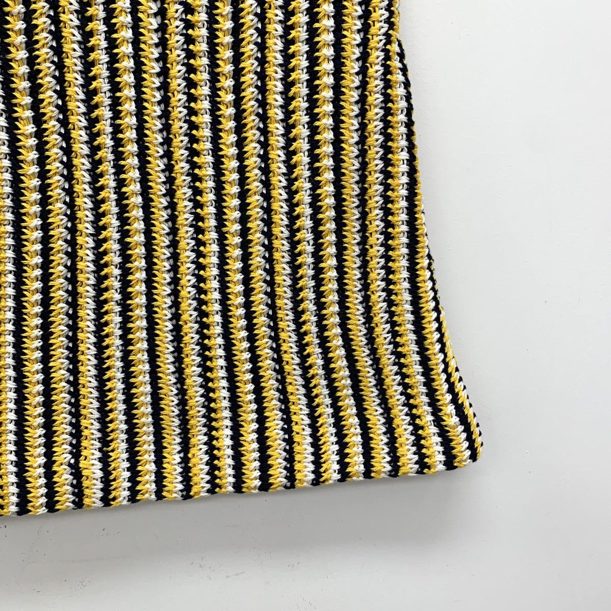 Miu Miu Miu Miu Colorblocked Striped Cotton Knit Halter Skirt Size 27" / US 4 / IT 40 - 4 Thumbnail