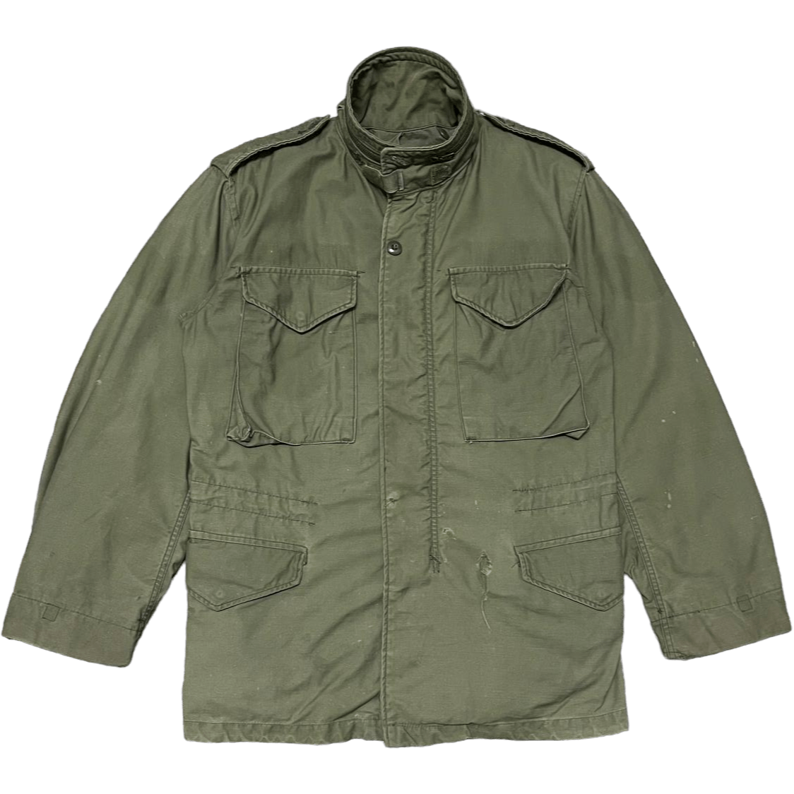 image of Vintage 70's Alpha Industries M 65 Field Jacket Military in Green, Men's (Size Medium)