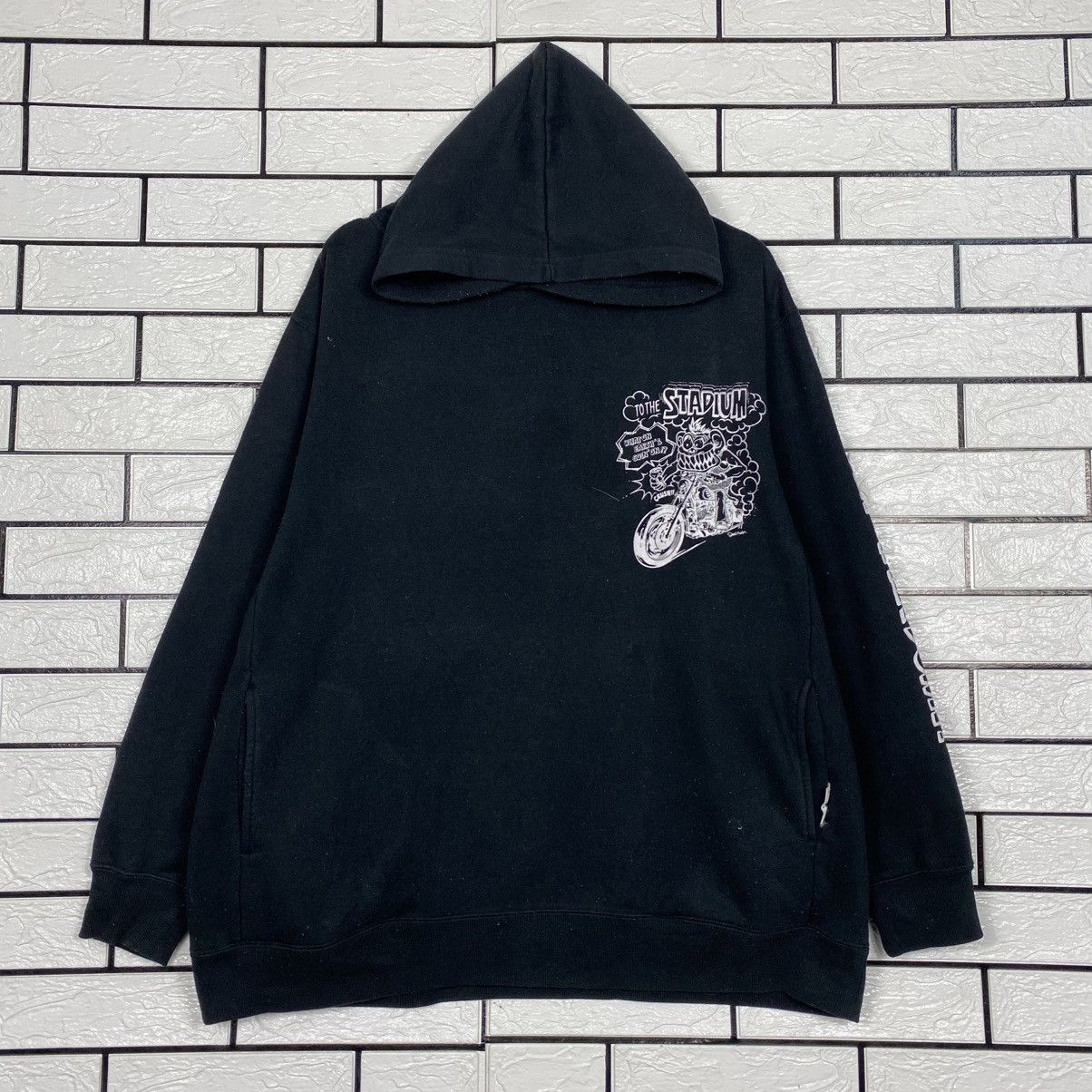 Japanese Brand Vintage Hoodie Pull Over Cartoon Punk Design Biker Size US L / EU 52-54 / 3 - 2 Thumbnail