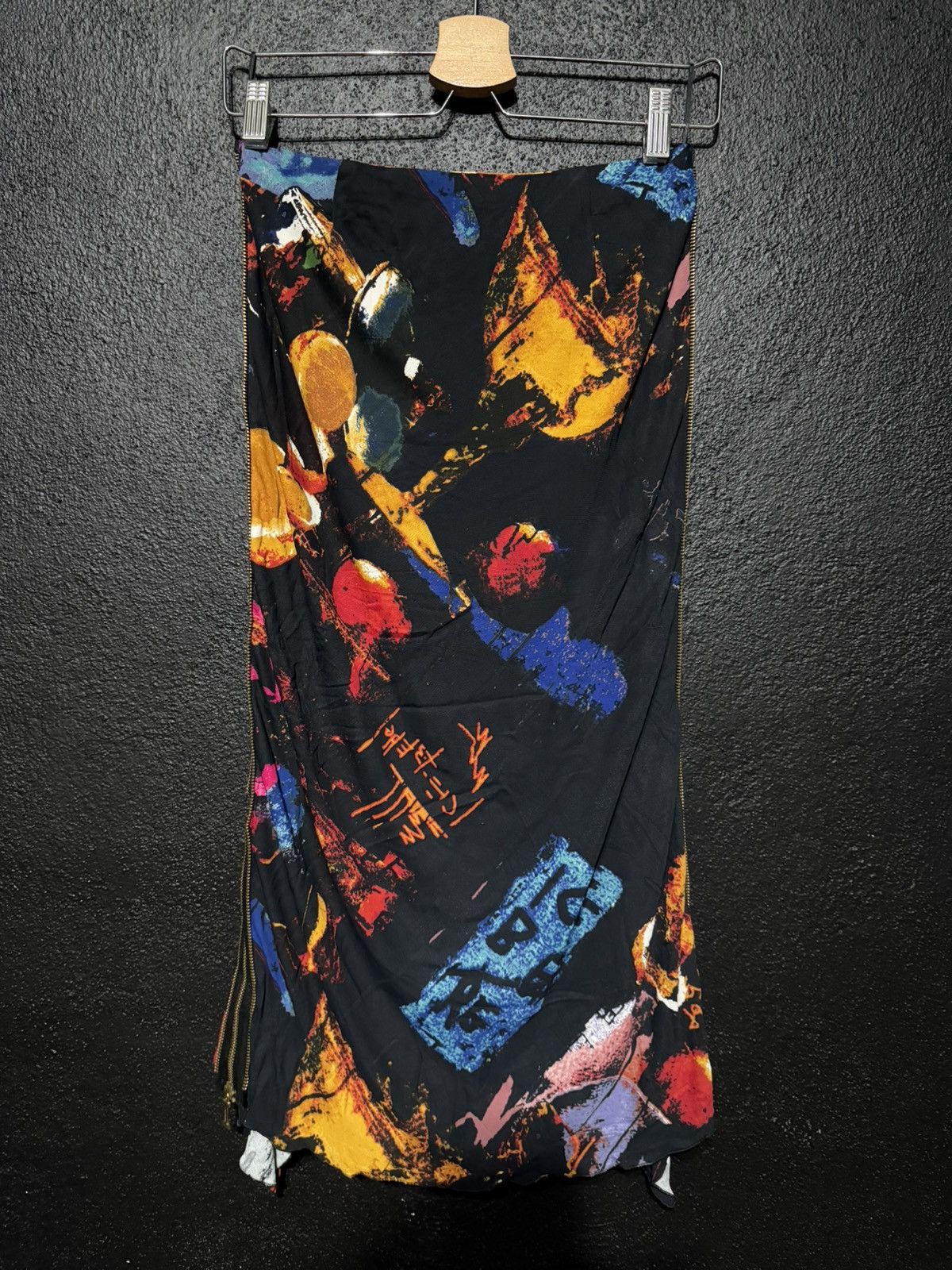 Iceberg Archive Iceberg Pop Art Graffiti Print Maxi Skirt Size 29" - 4 Thumbnail