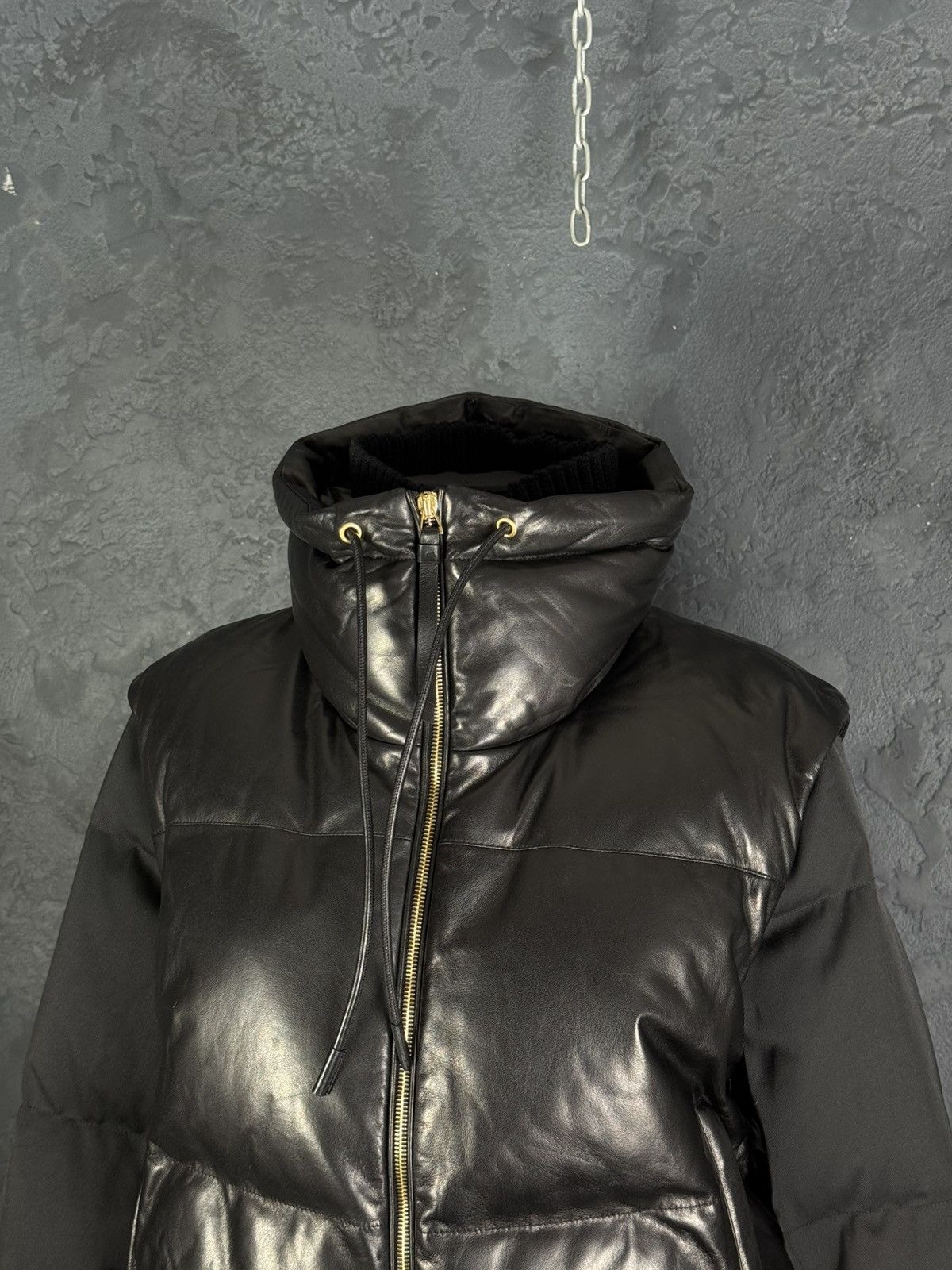 Bally RRP $3,300 BALLY Women’s Lamb Leather Puffer Jacket Vest Size M / US 6-8 / IT 42-44 - 5 Thumbnail