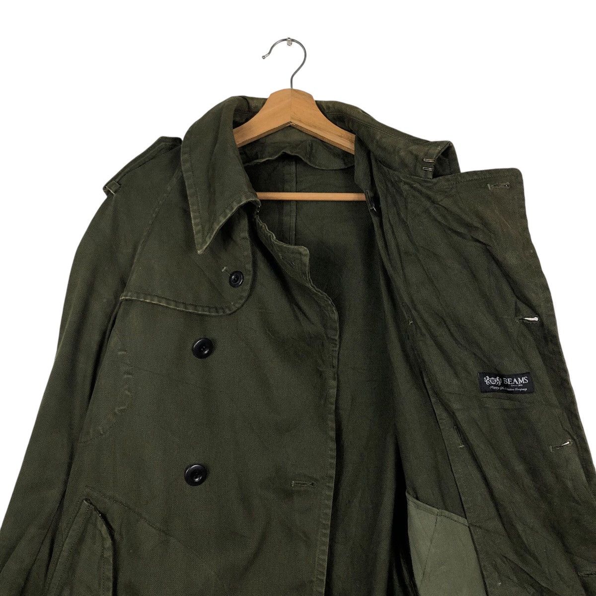 Beams Plus 📌Vintage Army Biker Jacket Beams Japan Issey Miyake Size US M / EU 48-50 / 2 - 13 Thumbnail