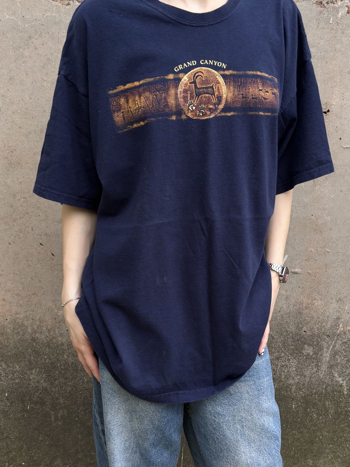 Western Rise VTG Grand Canyon T-shirts Big Logo Size XL Used Dark Blur Size US XL / EU 56 / 4 - 3 Thumbnail