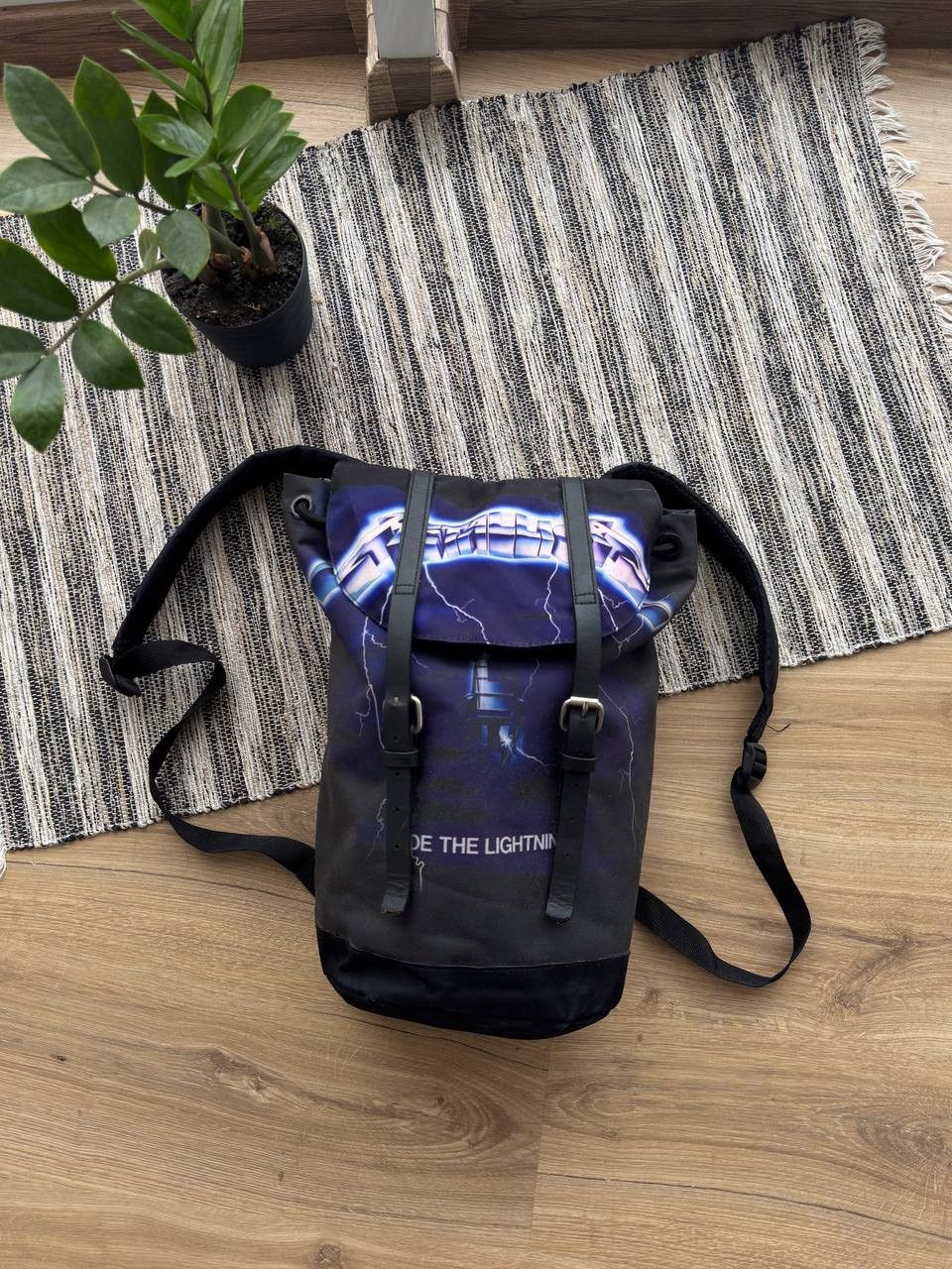 Metallica VINTAGE METALLICA RIDE THE LIGHTING ROCKSAX BAG BACKPACK Size ONE SIZE - 2 Thumbnail