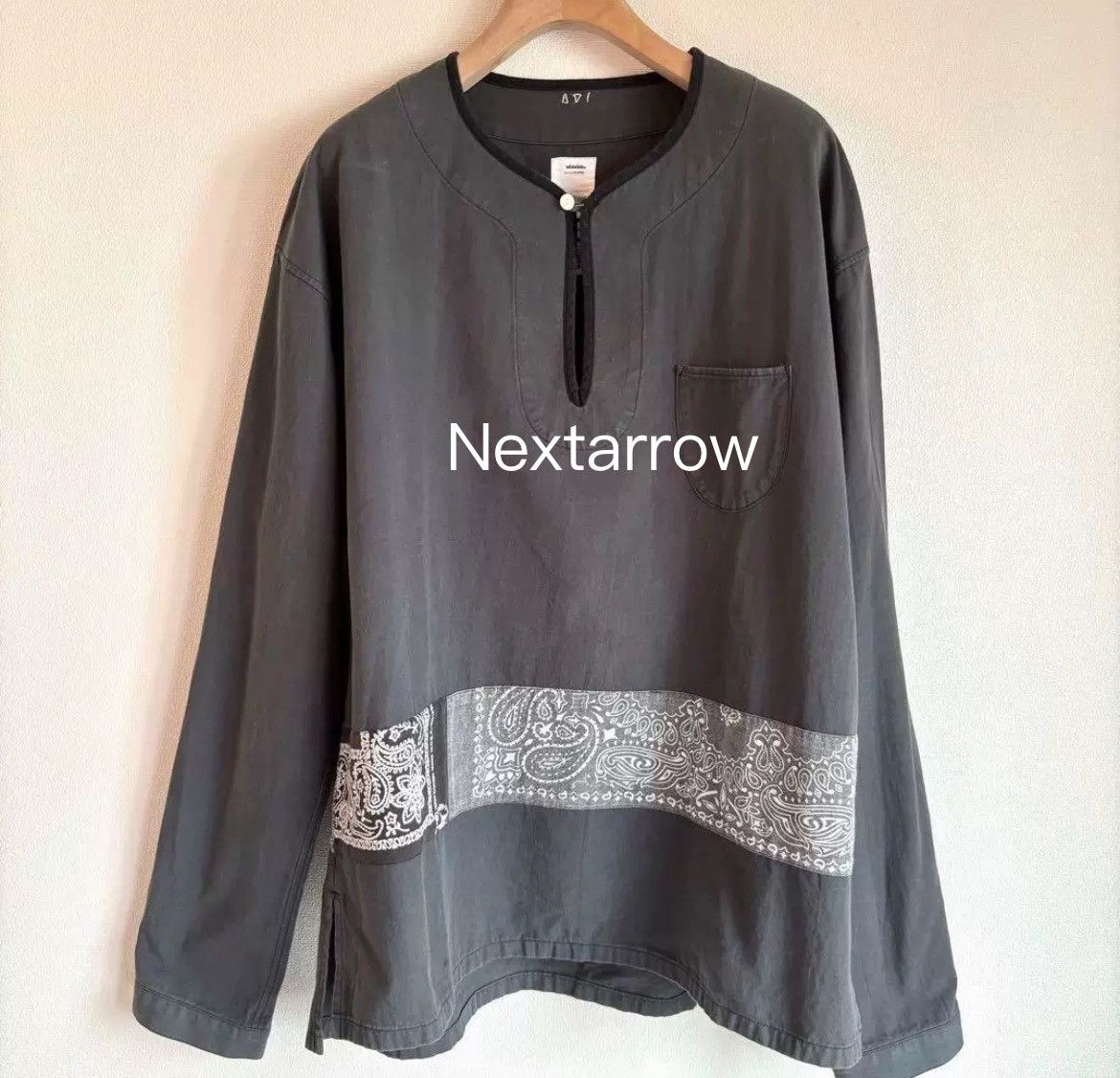 Visvim Visvim Tunic 18aw Cashew Flower Hoodie Long Sleeve Jacket Size US L / EU 52-54 / 3 - 1 Thumbnail