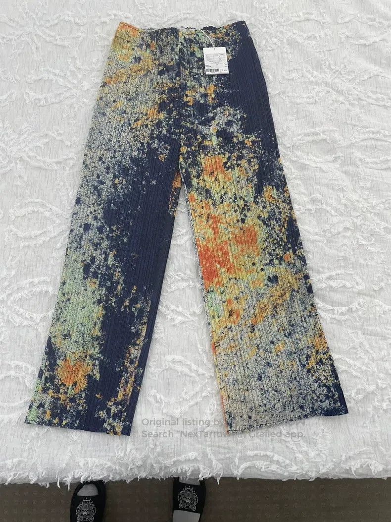 Issey Miyake Issey Miyake Starry Sky Straight-Leg Pants Size 25" / US 0 / IT 36 - 1 Thumbnail