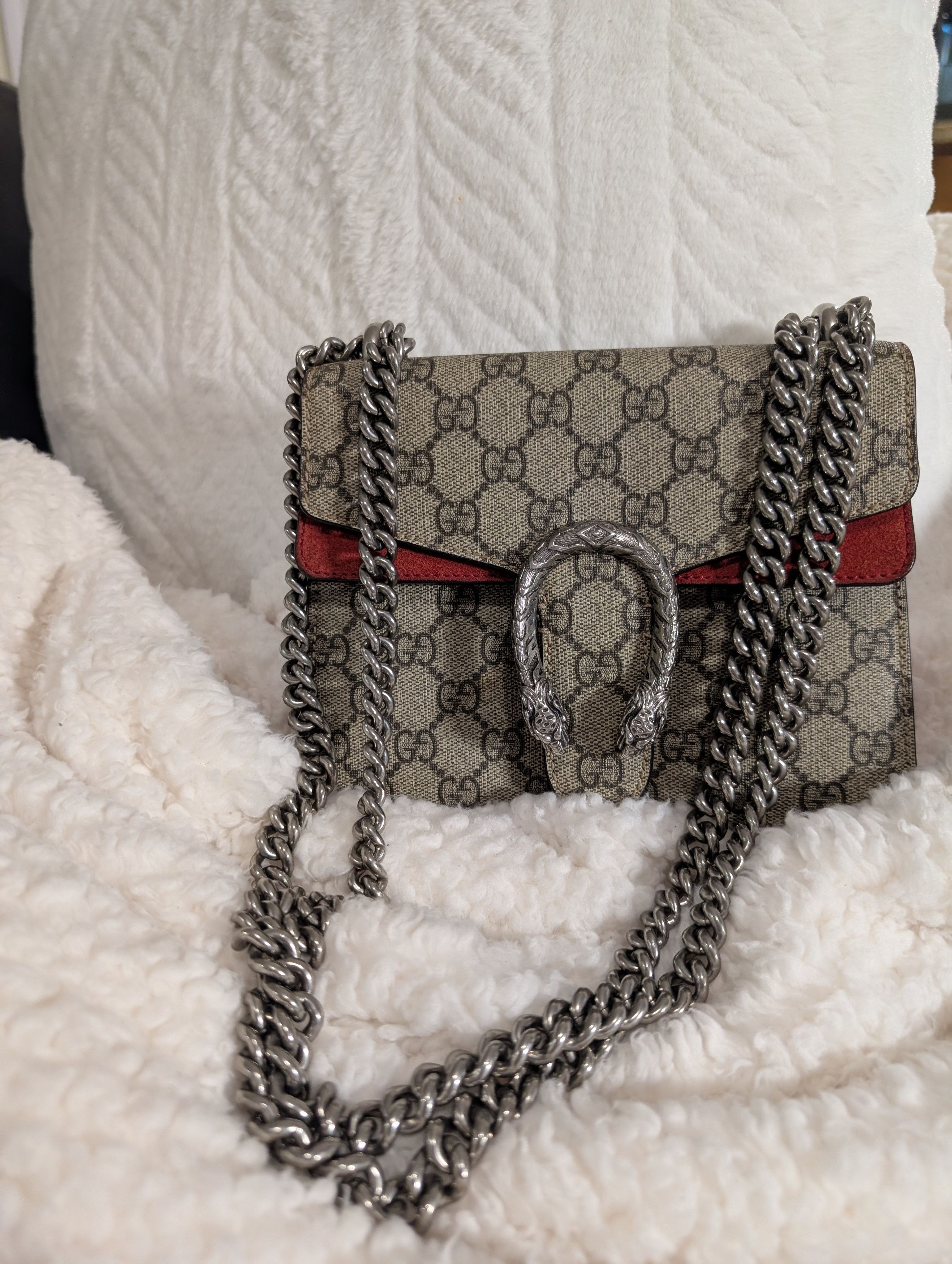 Gucci Gucci Beige Red GG Dionysus Size ONE SIZE - 1 Thumbnail