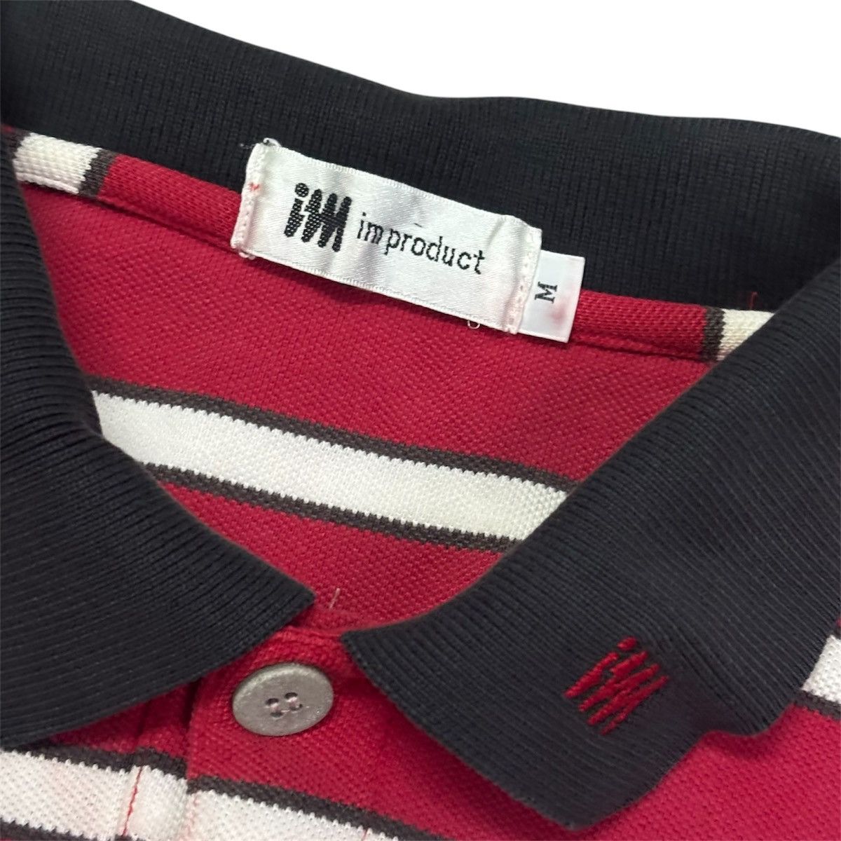 Issey Miyake IM Product Striped Polo Shirt by Issey Miyake Size US M / EU 48-50 / 2 - 3 Thumbnail