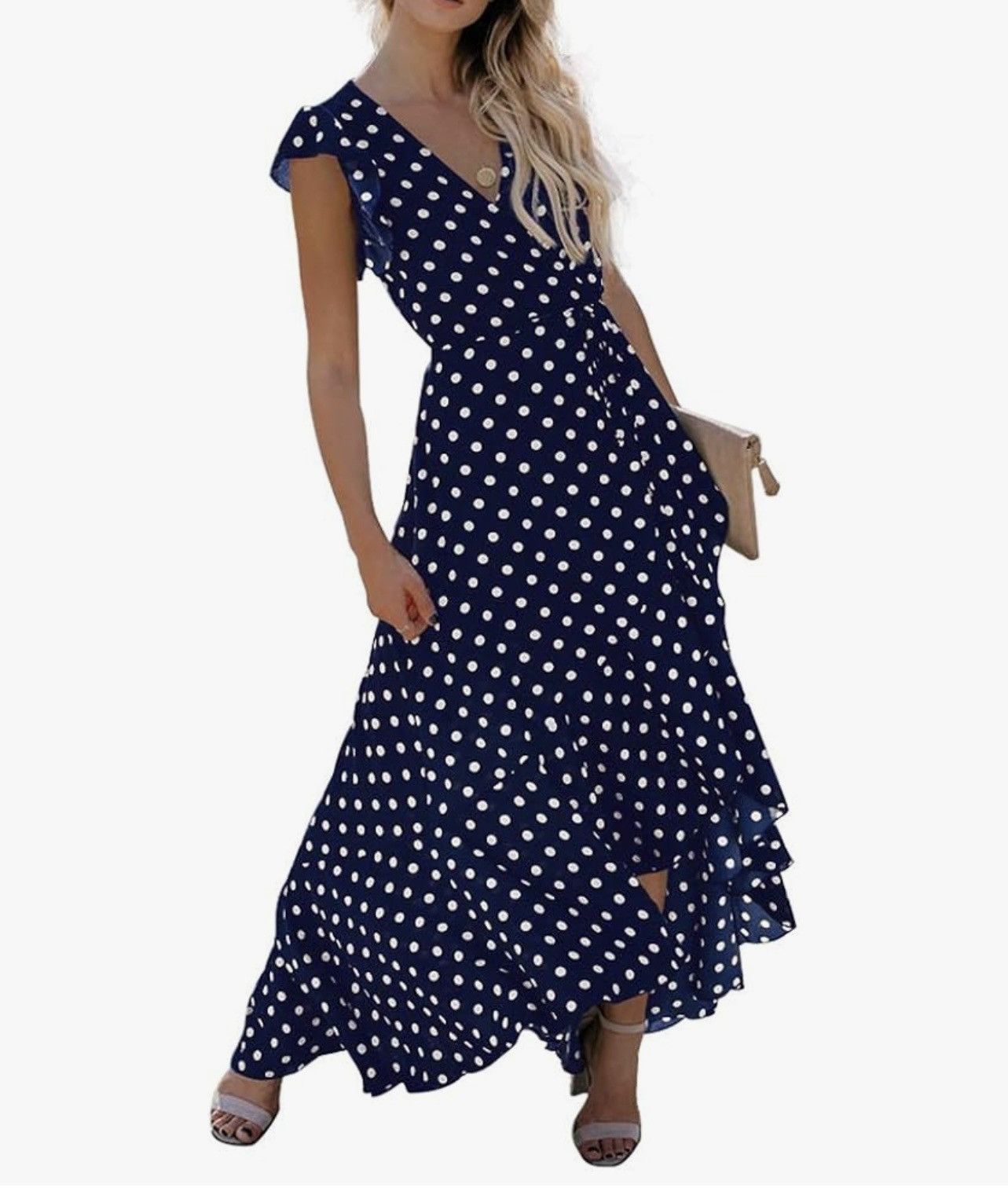 Other Boutique Wrap Maxi Dress Size L / US 10 / IT 46 - 4 Thumbnail