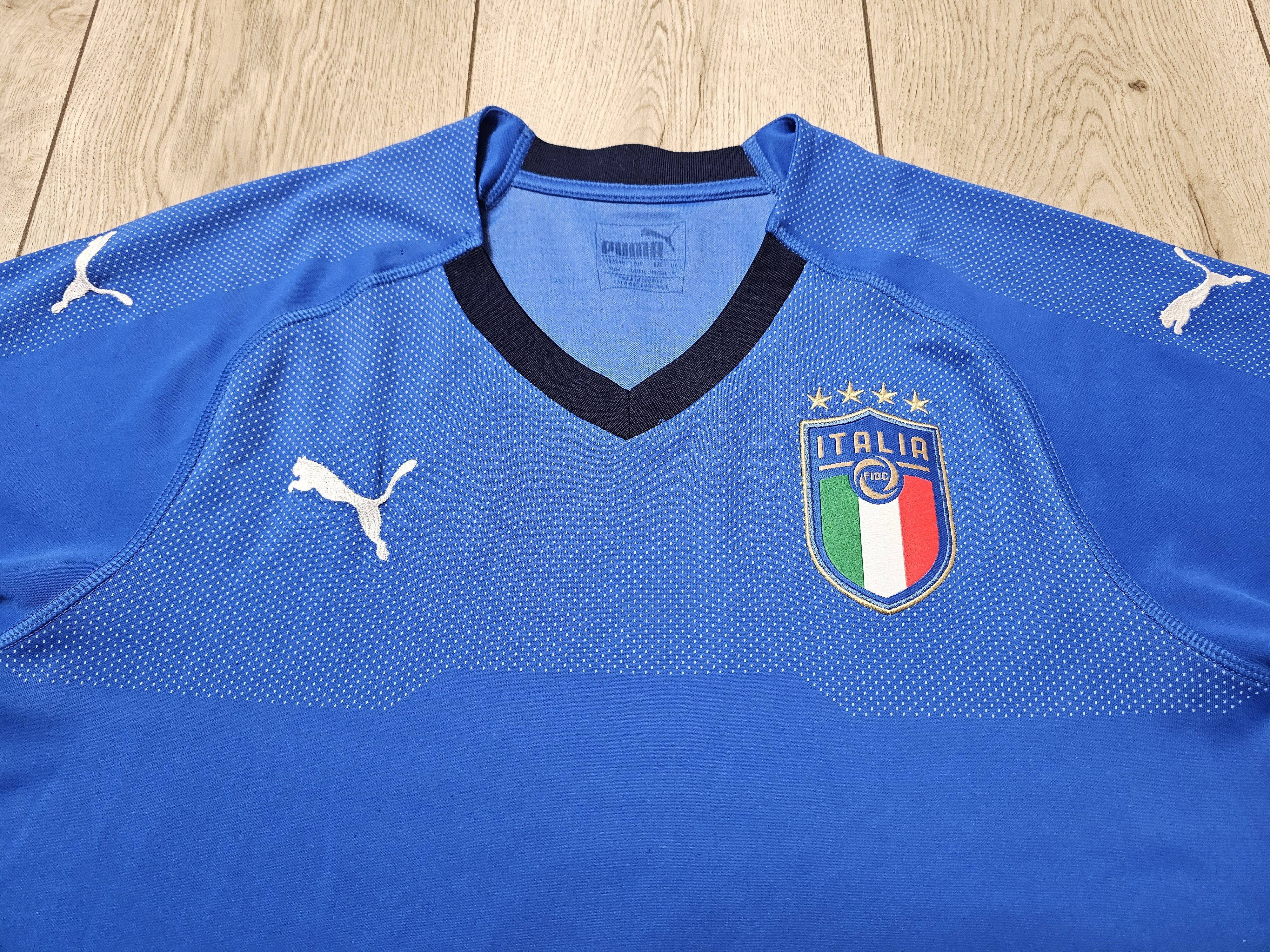 Puma ITALY 2018 2019 HOME FOOTBALL SHIRT ITALIA SOCCER JERSEY Size US M / EU 48-50 / 2 - 3 Thumbnail