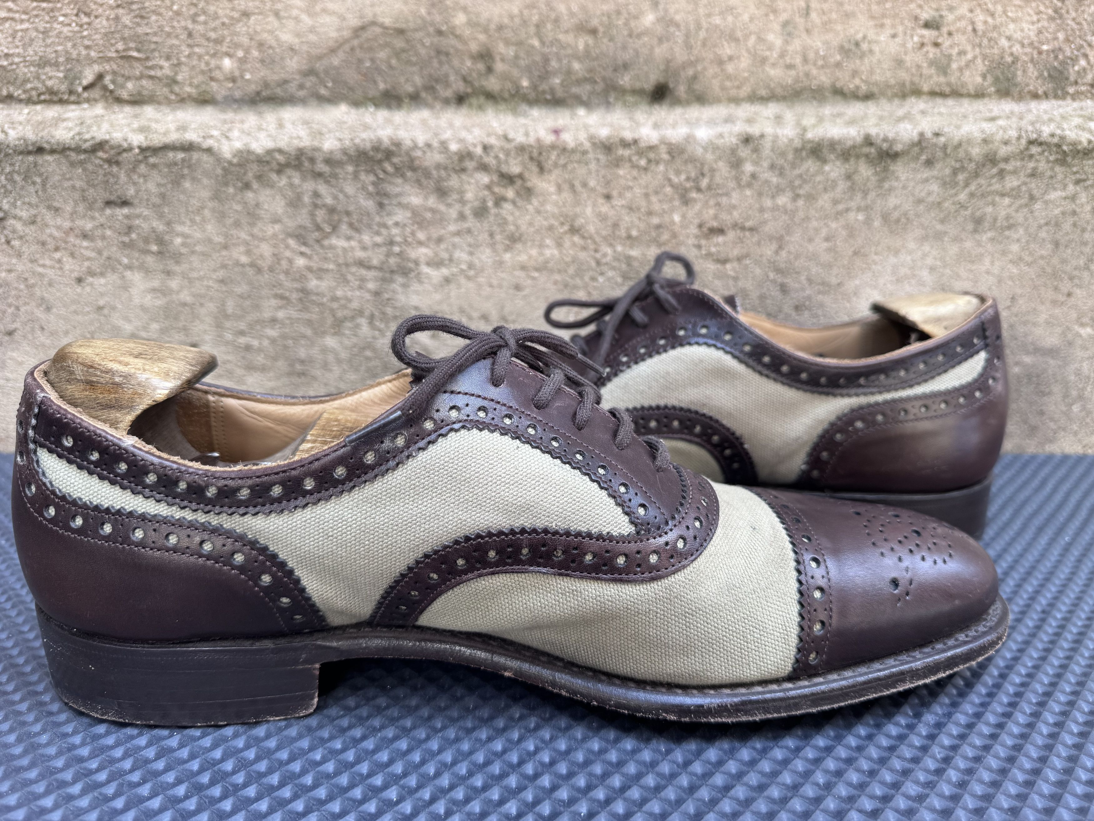 Church's Church's Diplomat England Brogue Cap Toe Oxfords Size US 8 / EU 41 - 7 Thumbnail
