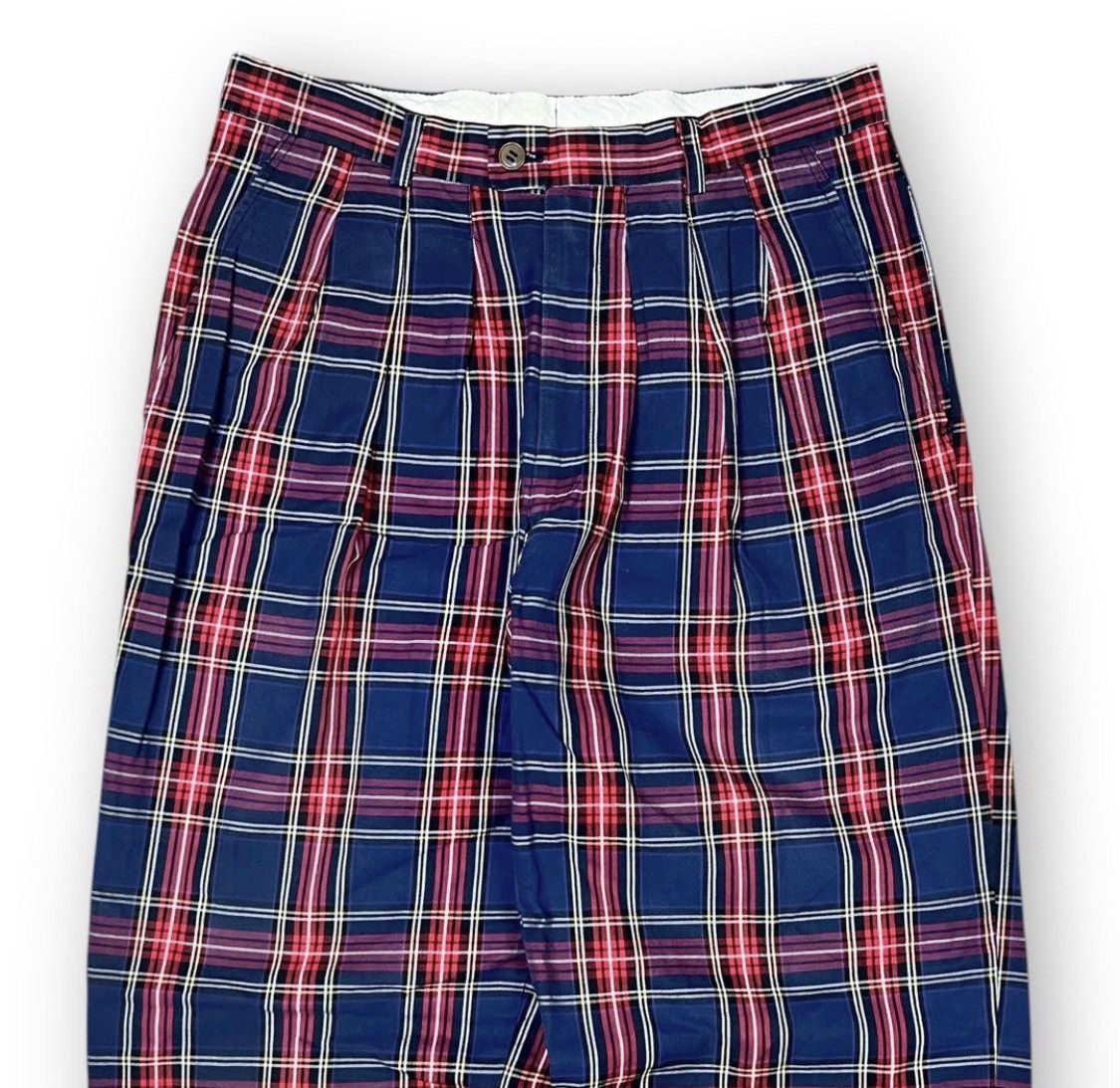 Kenzo Vtg Kenzo tartan trousers pants Size US 29 - 2 Thumbnail
