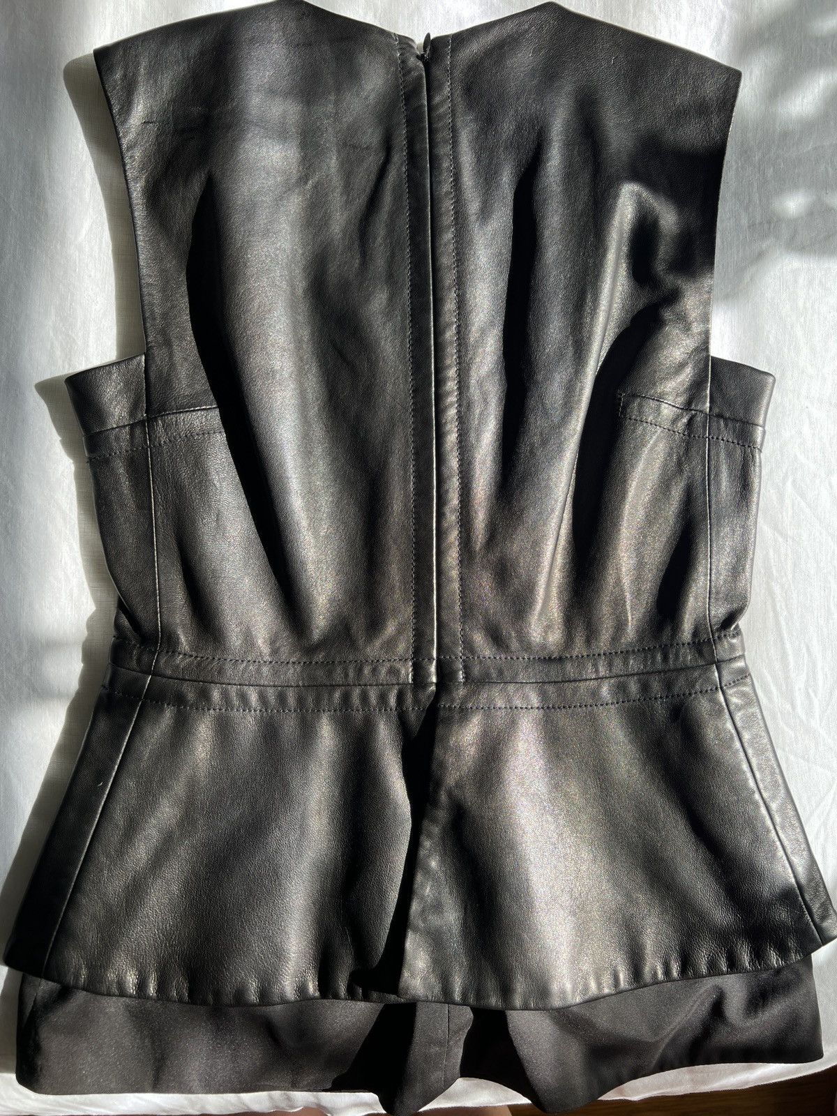 Diane von Furstenberg Diane Von Furstenberg Leather Vest Size S / US 4 / IT 40 - 3 Thumbnail