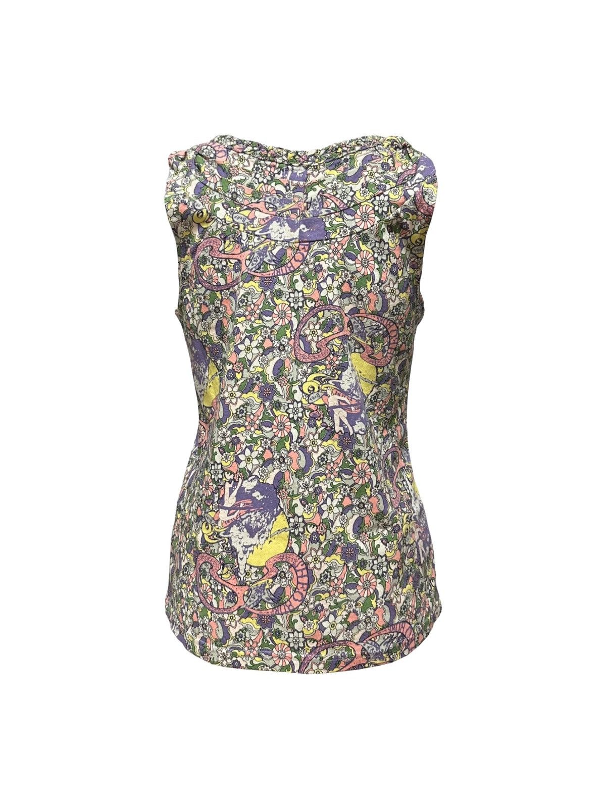 Undercover UNDERCOVER S/S 2006 "T" Psychedelic Print Camisole Size M / US 6-8 / IT 42-44 - 2 Thumbnail