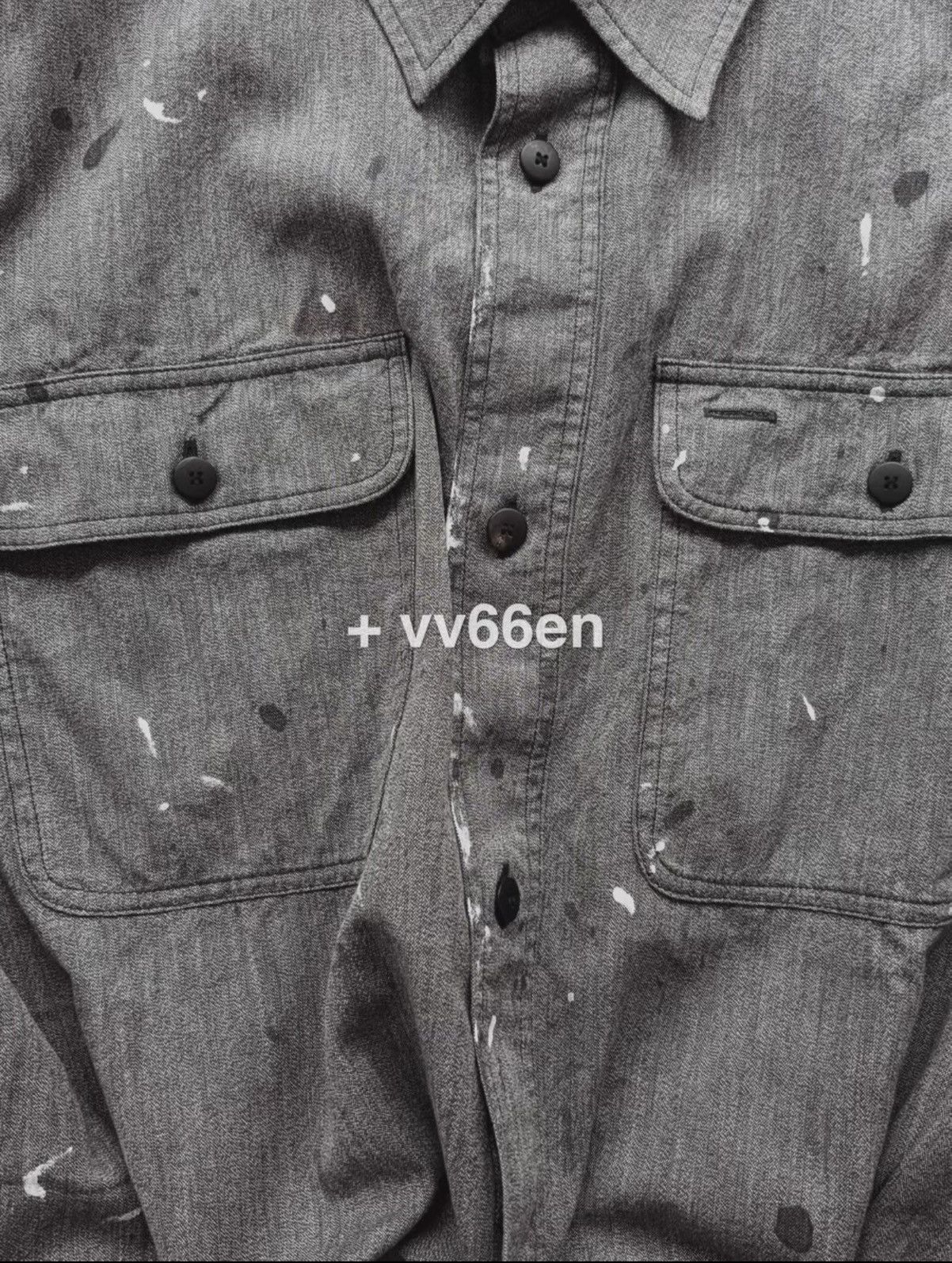 Visvim Super Rare VISVIM 26SS ICT LANGER CHAMBRAY L/S DMGD BLACK 3 Size US L / EU 52-54 / 3 - 5 Thumbnail
