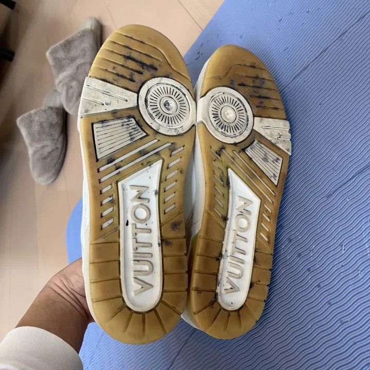 Louis Vuitton Louis Vuitton White Low-Top Trainer Sneakers -2508 Size US 8 / EU 41 - 3 Thumbnail