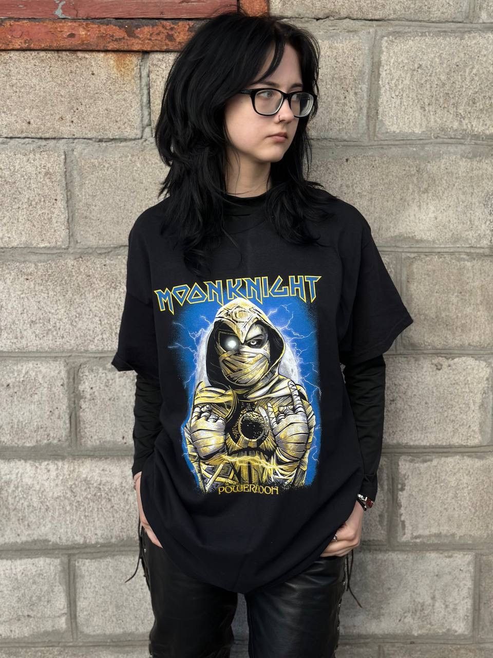 Japanese Brand VTG Adult Moon Knight Marvel Style By Iron Maiden T-shirts Size US M / EU 48-50 / 2 - 1 Thumbnail