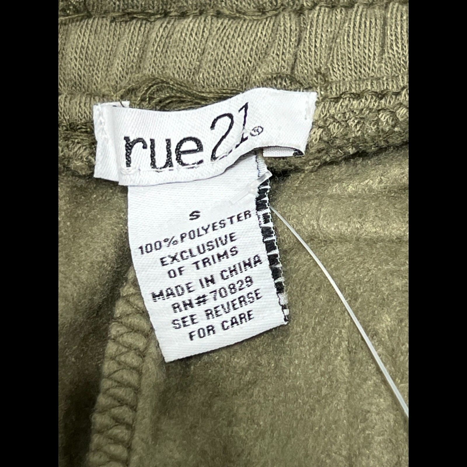 Other Rue 21 - Women's Wide Leg Cargo Sweatpants - Olive Green - S Size 26" / US 2 / IT 38 - 9 Thumbnail