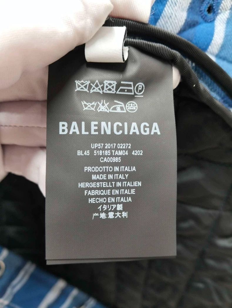 Balenciaga Balenciaga size 34 Blue plaid cotton jacket 2501-Nextarrow Size US M / EU 48-50 / 2 - 4 Thumbnail