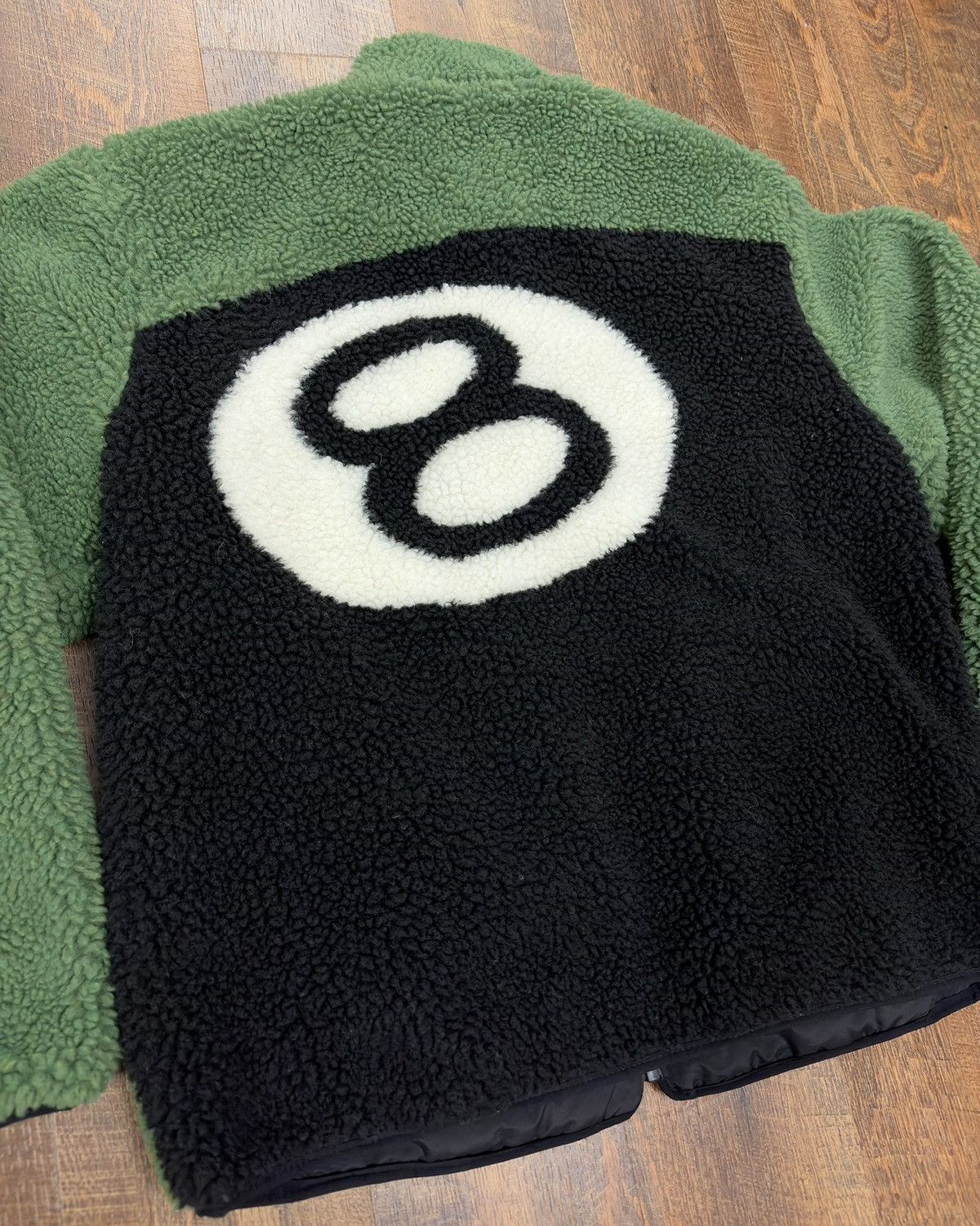 Stussy Stussy 8 Ball Sherpa Reversible Jacket Size US L / EU 52-54 / 3 - 6 Thumbnail