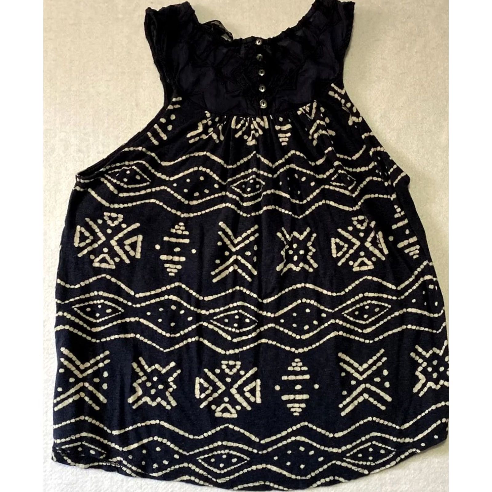 Lucky Brand Lucky Brand Womens Cami Top Blouse Sleeveless Tank T-Shirt Blue L Regular Tunic Summer Mens? Women? Size L / US 10 / IT 46 - 6 Thumbnail