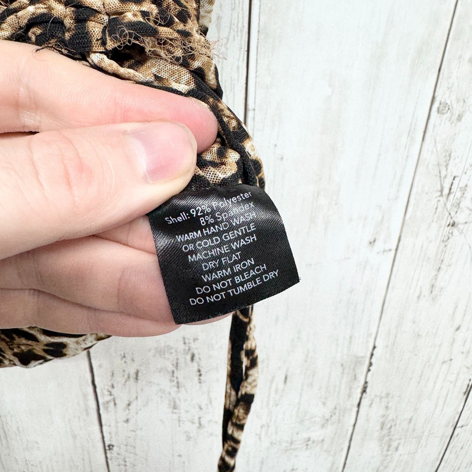 Other Tiger Mist Shirt Small Cheetah Cinched Short Sleeve Blouse Size S / US 4 / IT 40 - 3 Thumbnail