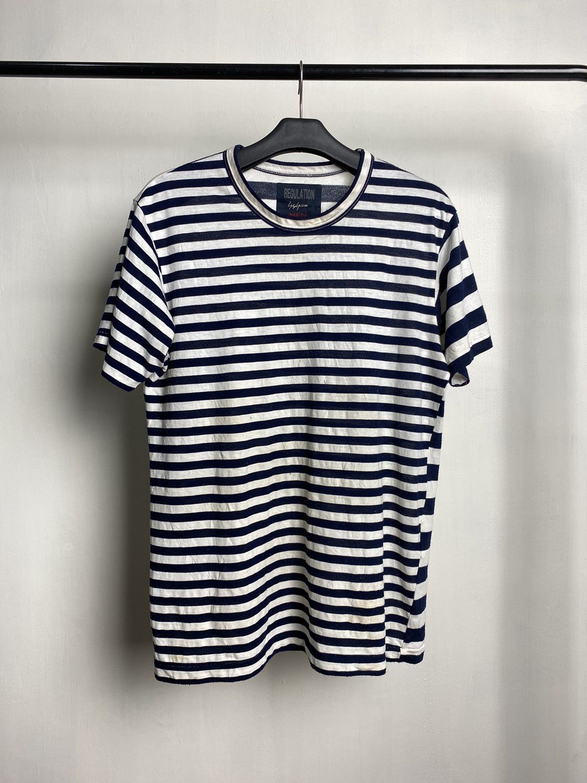 Y's × Y's for Men × Yohji Yamamoto Yohji Yamamoto Regulation Striped Sample Tshirt Size US M / EU 48-50 / 2 - 1 Thumbnail